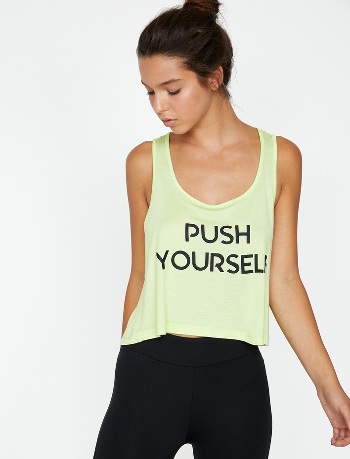  Yazılı Baskılı Atlet