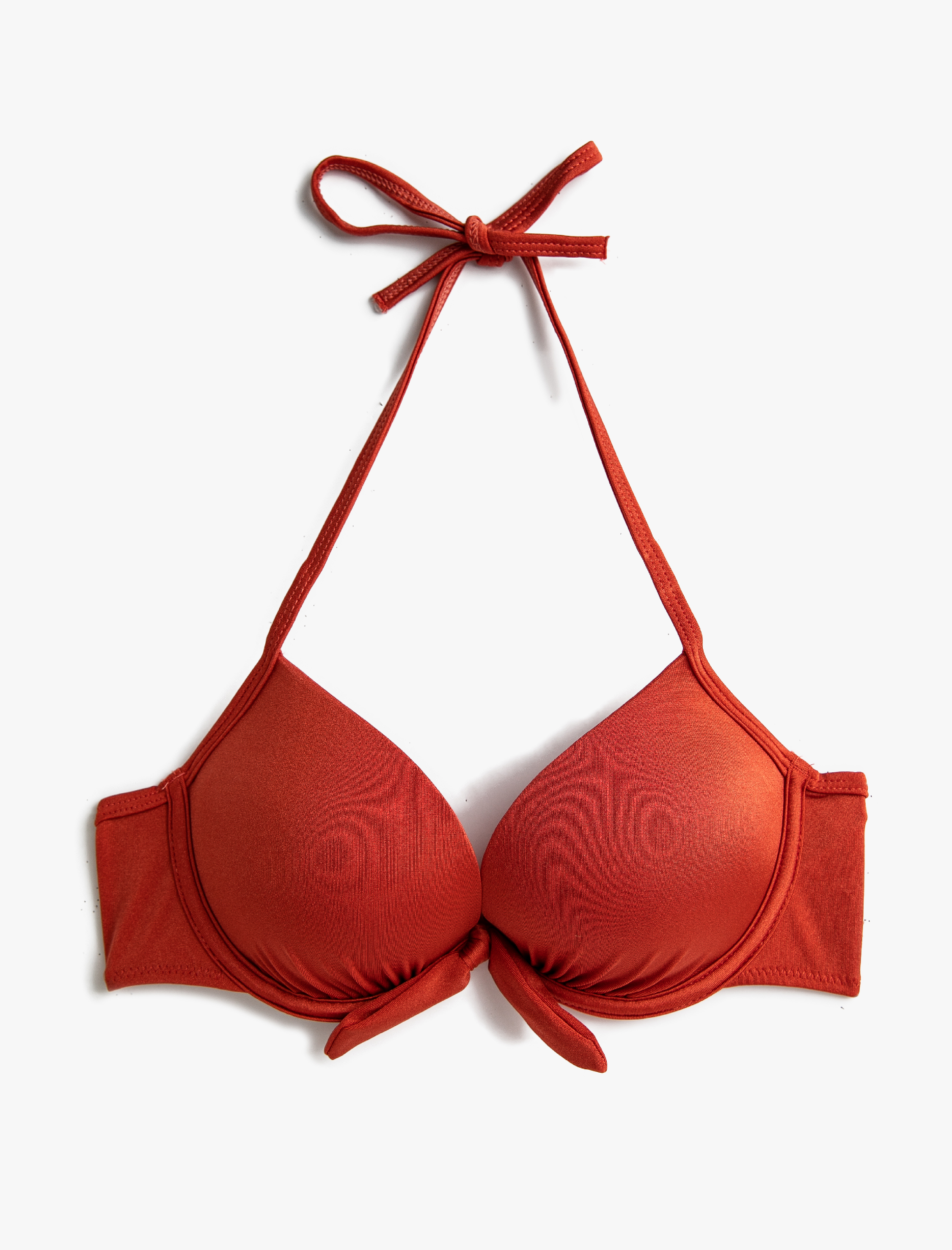   Boyundan Bağlamalı Push Up Bikini Üstü