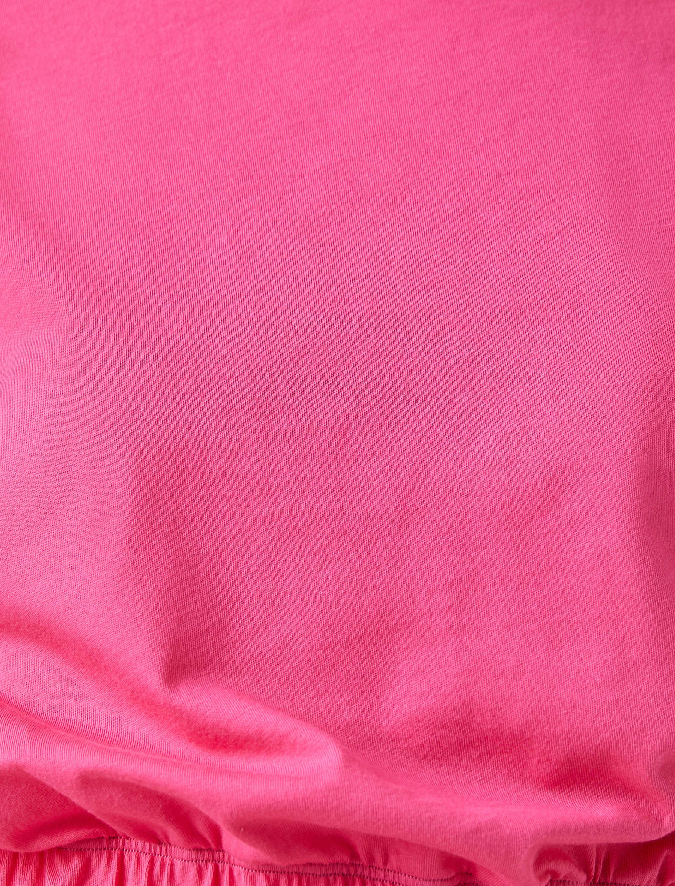   Beli Lastikli Pamuklu Crop Basic Tişört