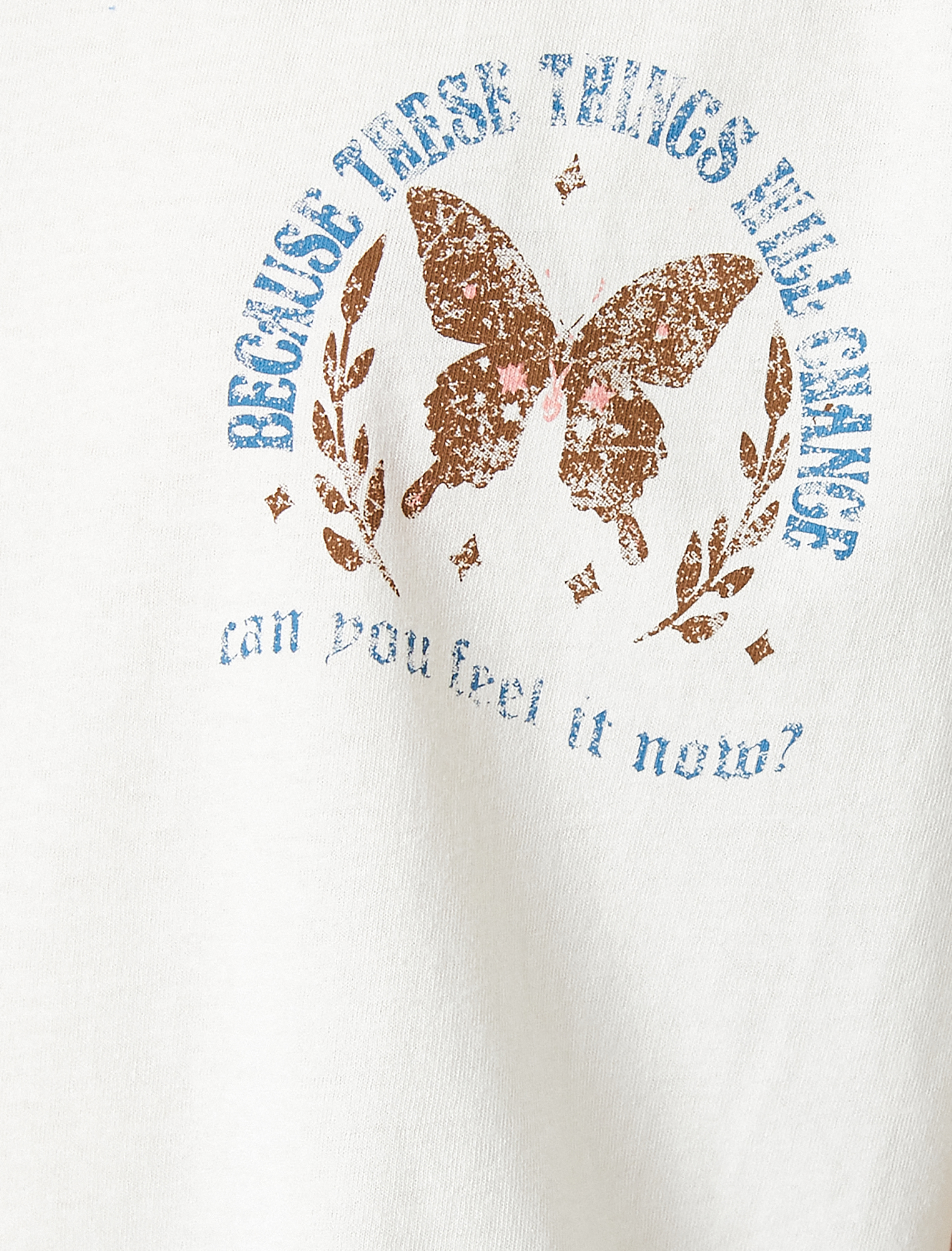   Baskılı Tişört Pamuklu Bisiklet Yaka