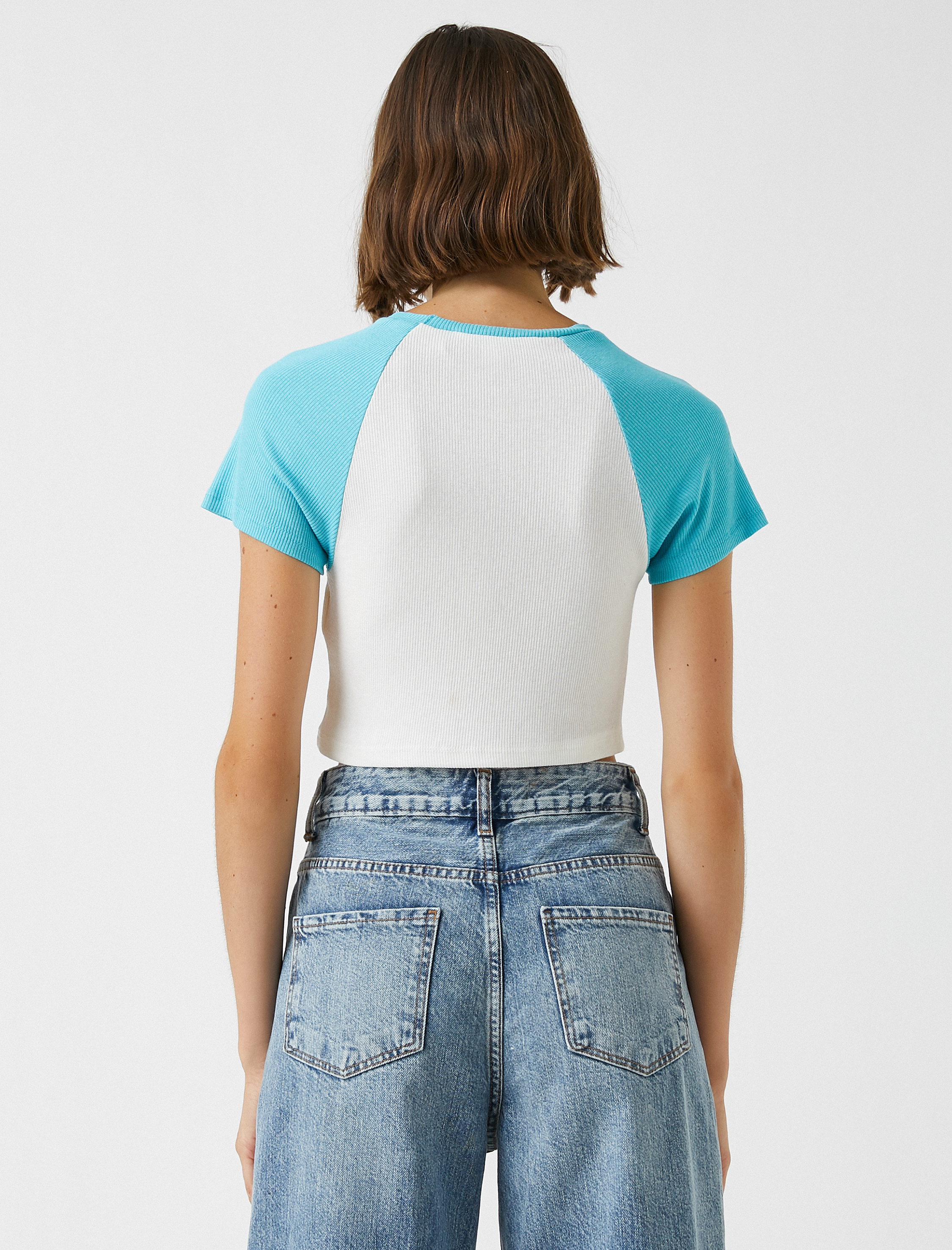   Baskılı Tişört Reglan Kol