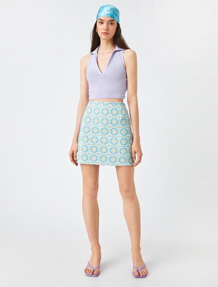  Crop Atlet Polo Yaka