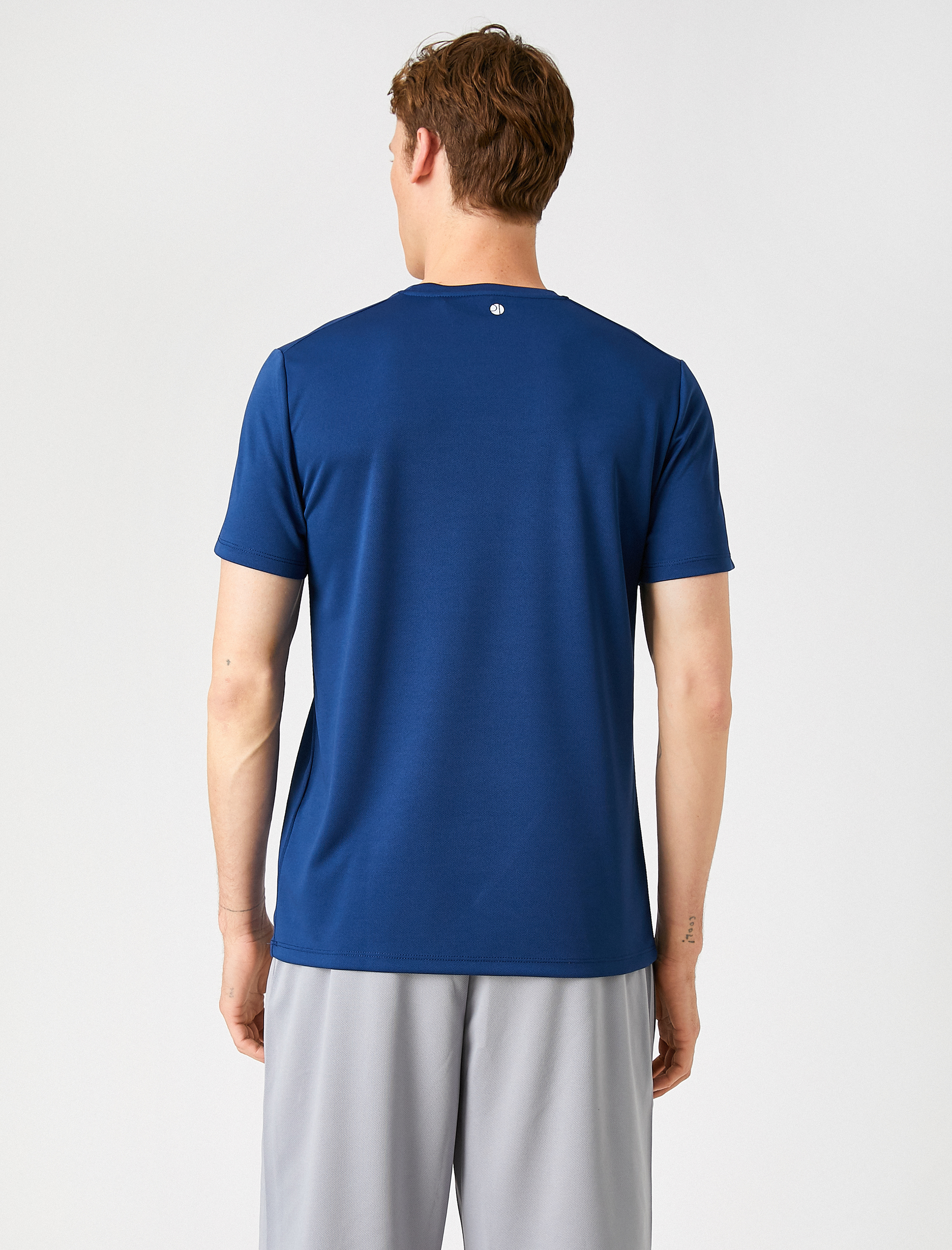   Baskı Detaylı Spor Tişört