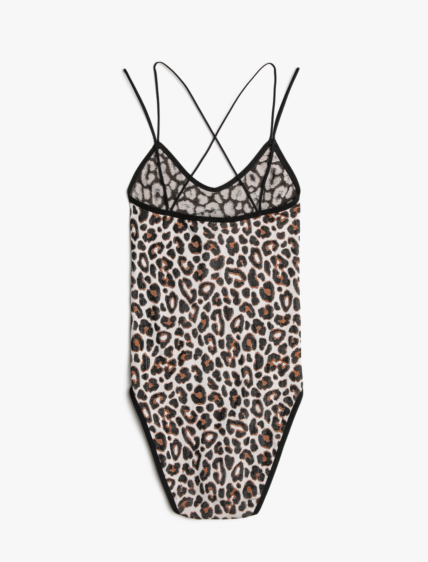   Leopar Desenli Bodysuit