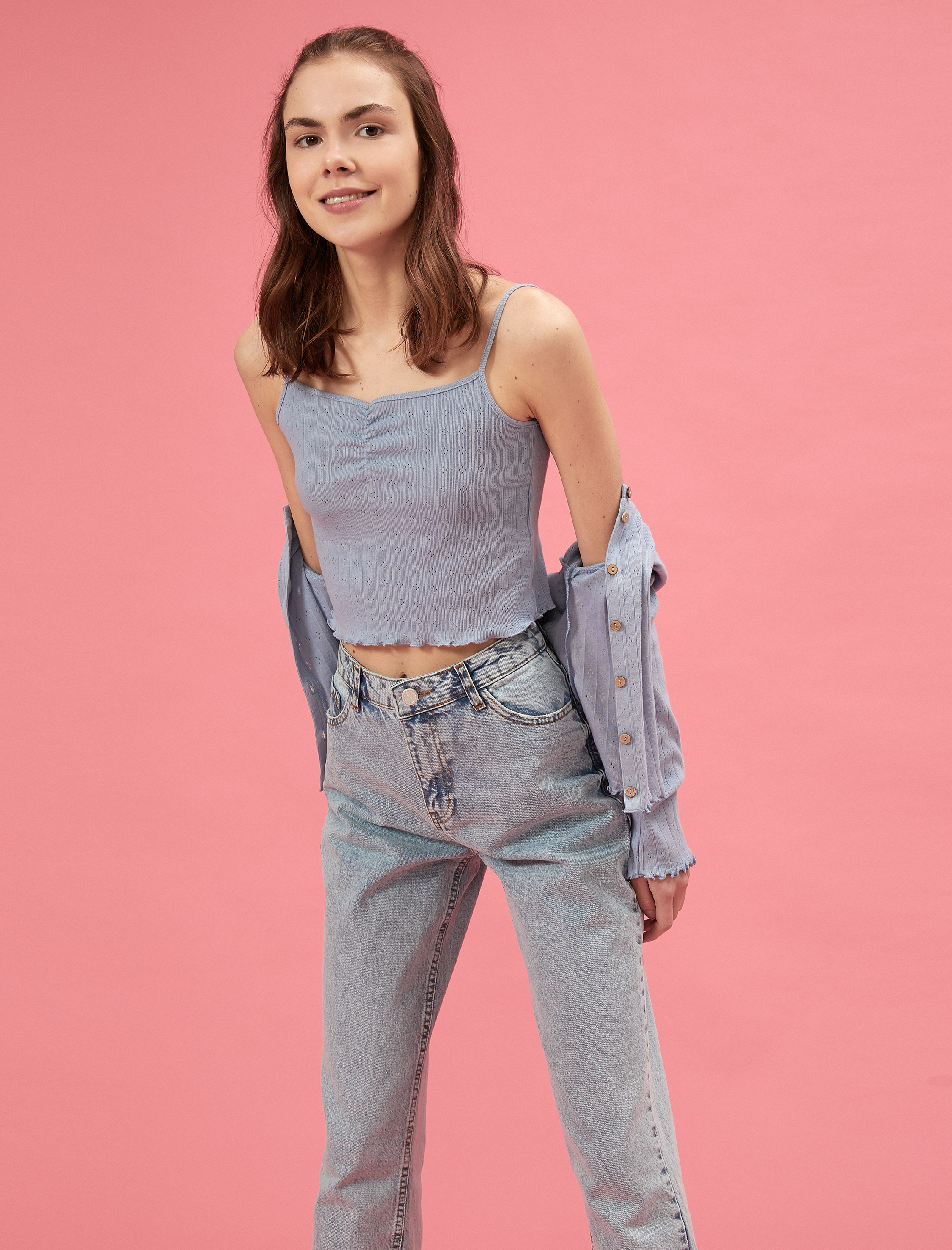   Crop Atlet Pamuklu Tanktop