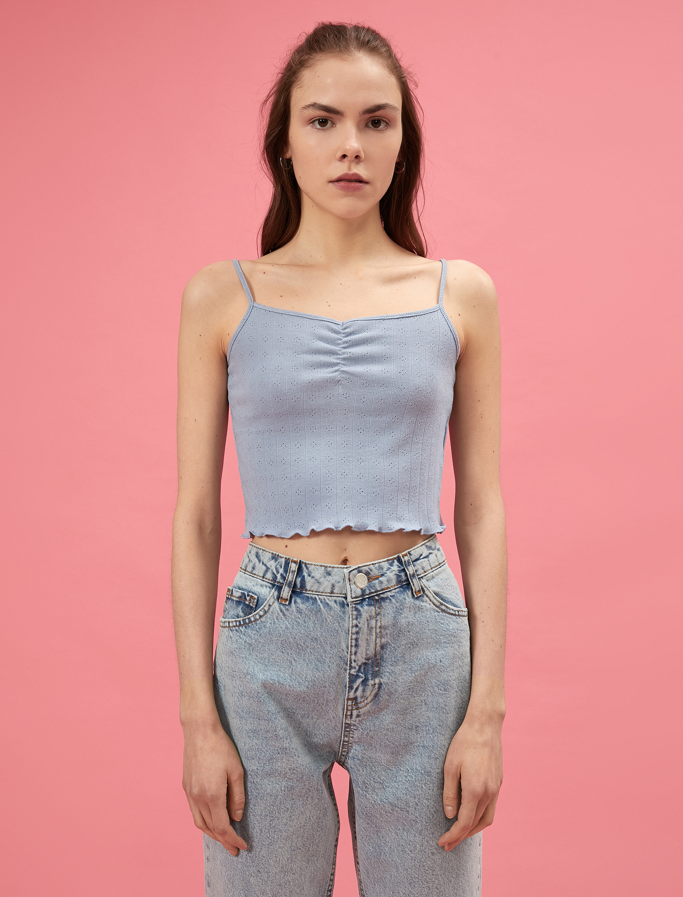   Crop Atlet Pamuklu Tanktop