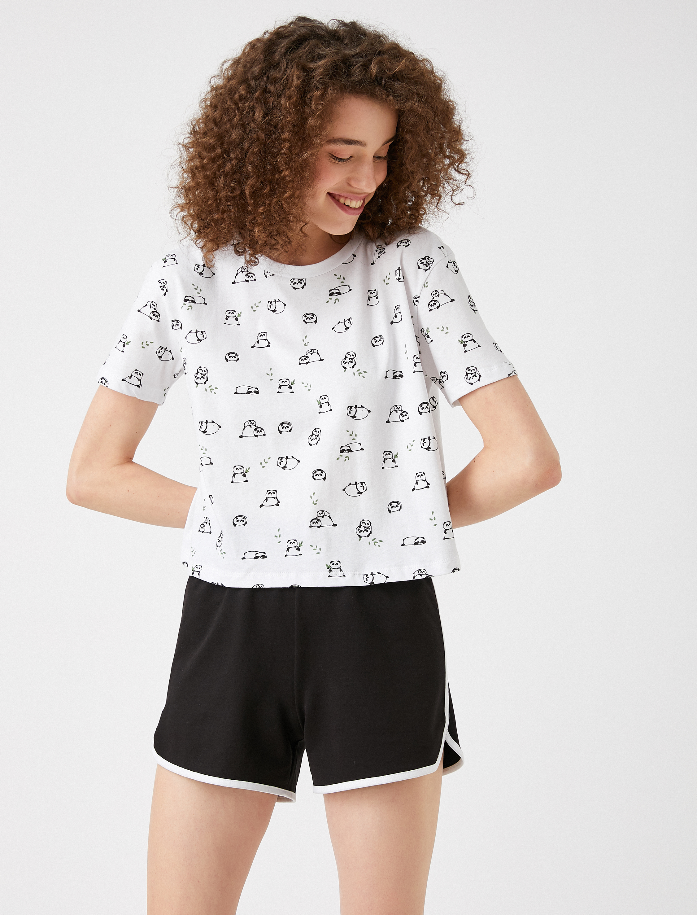   Desenli Tişört Pamuklu