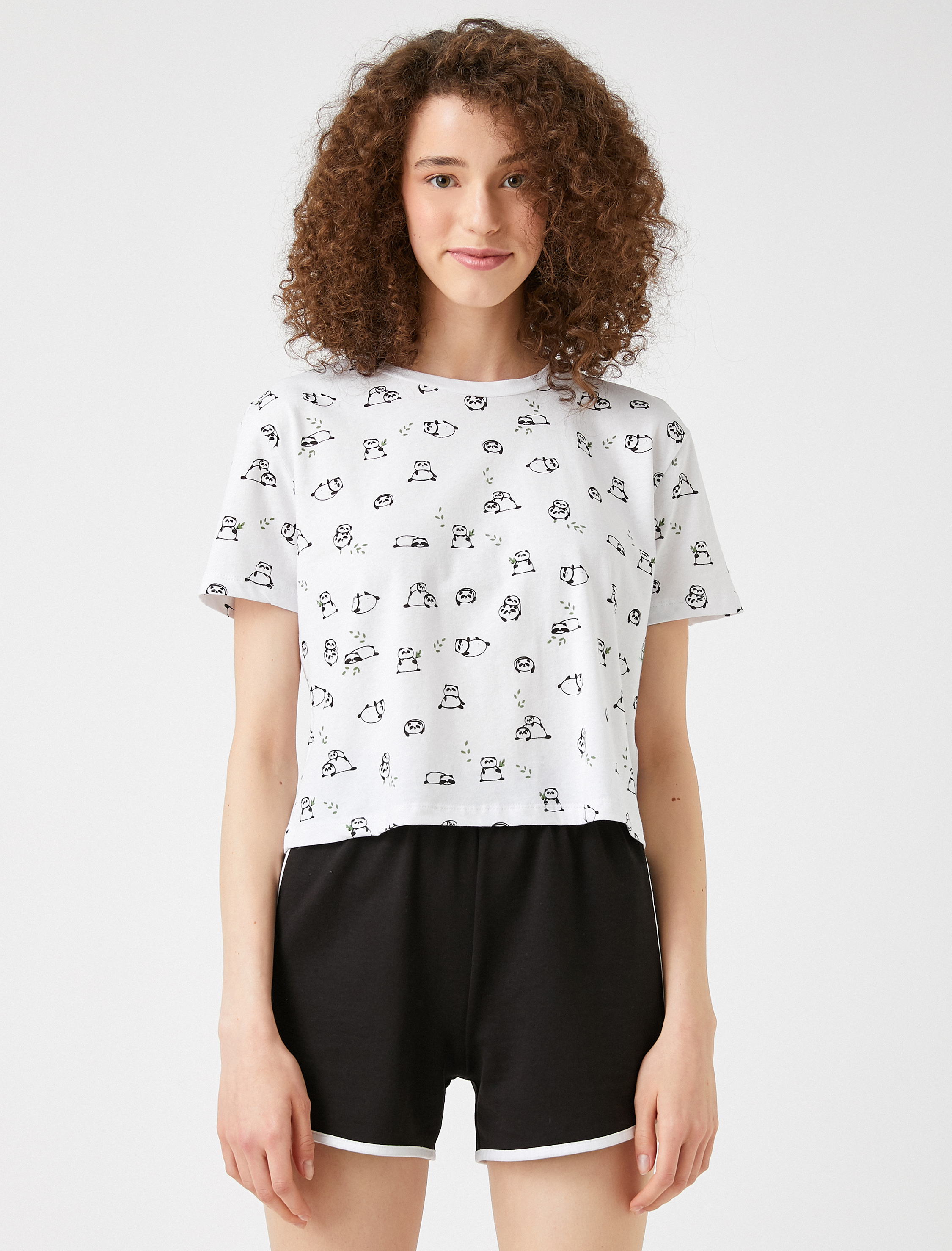   Desenli Tişört Pamuklu