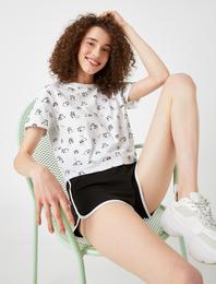 Desenli Tişört Pamuklu