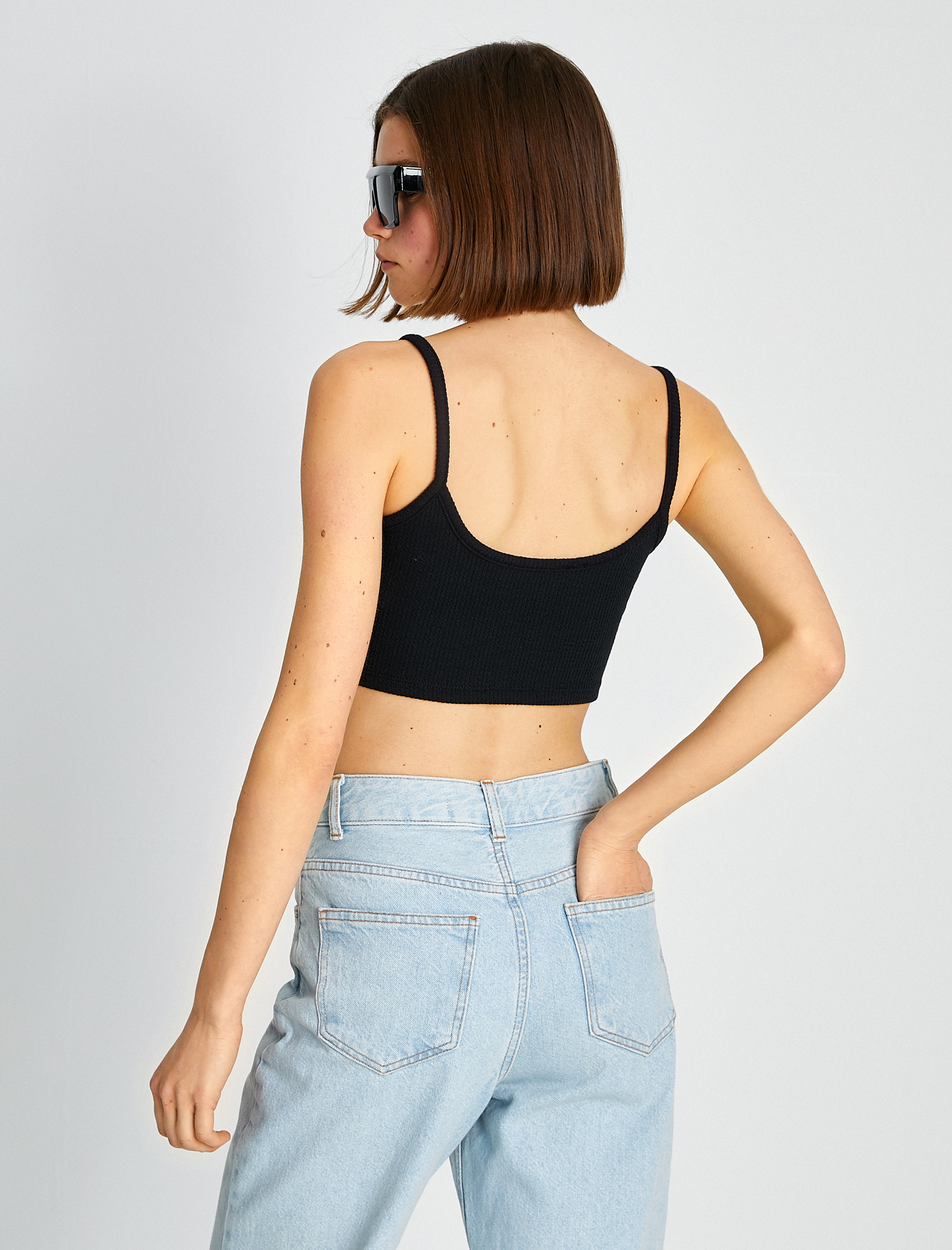   Korse Büstiyer İnce Askılı U Yaka