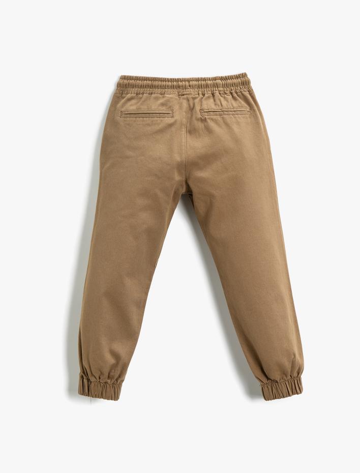 Erkek Çocuk Jogger Pantolon Chino Beli Bağlamalı Cepli