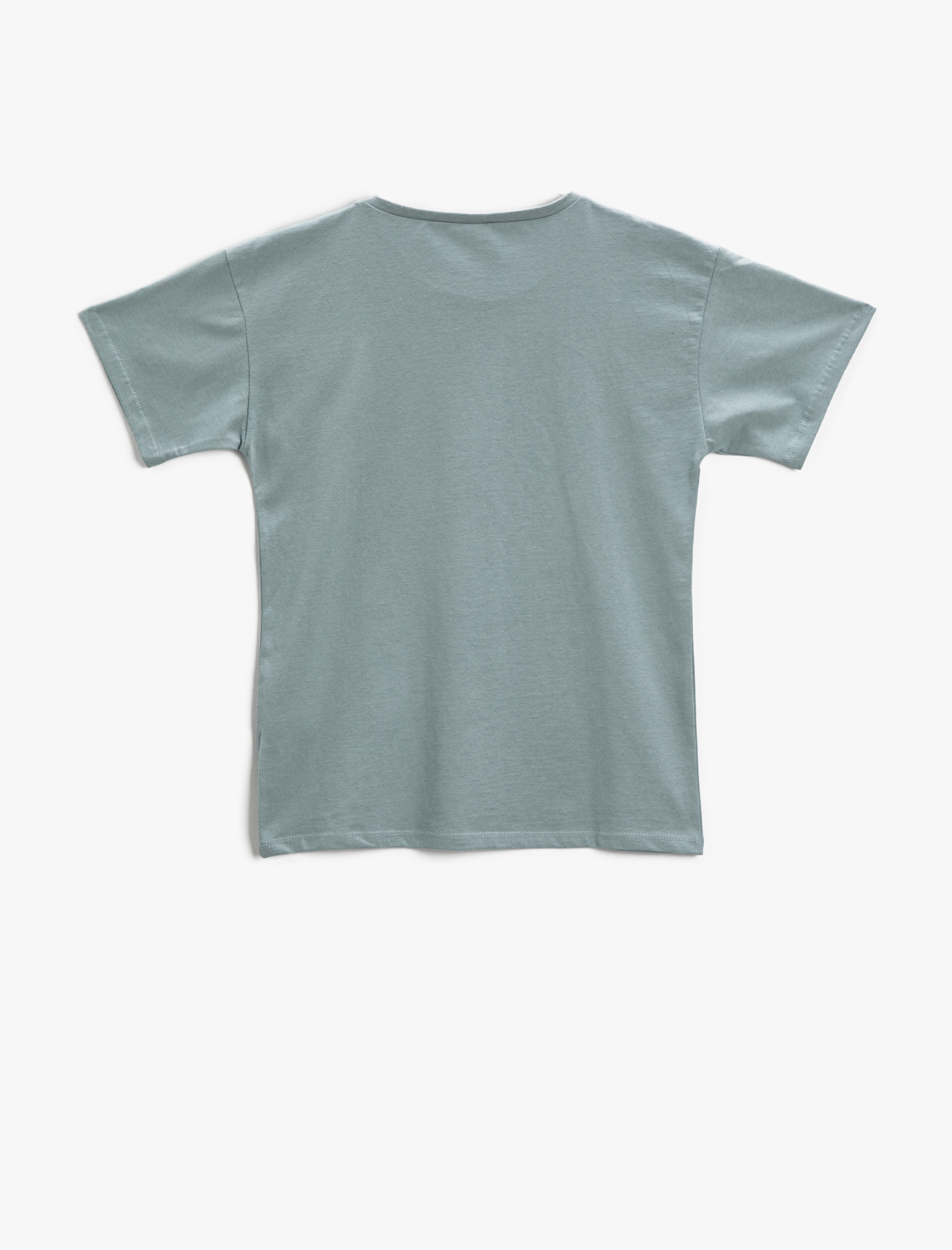  Erkek Çocuk Baskılı Tişört Kısa Kollu Bisiklet Yaka Pamuklu