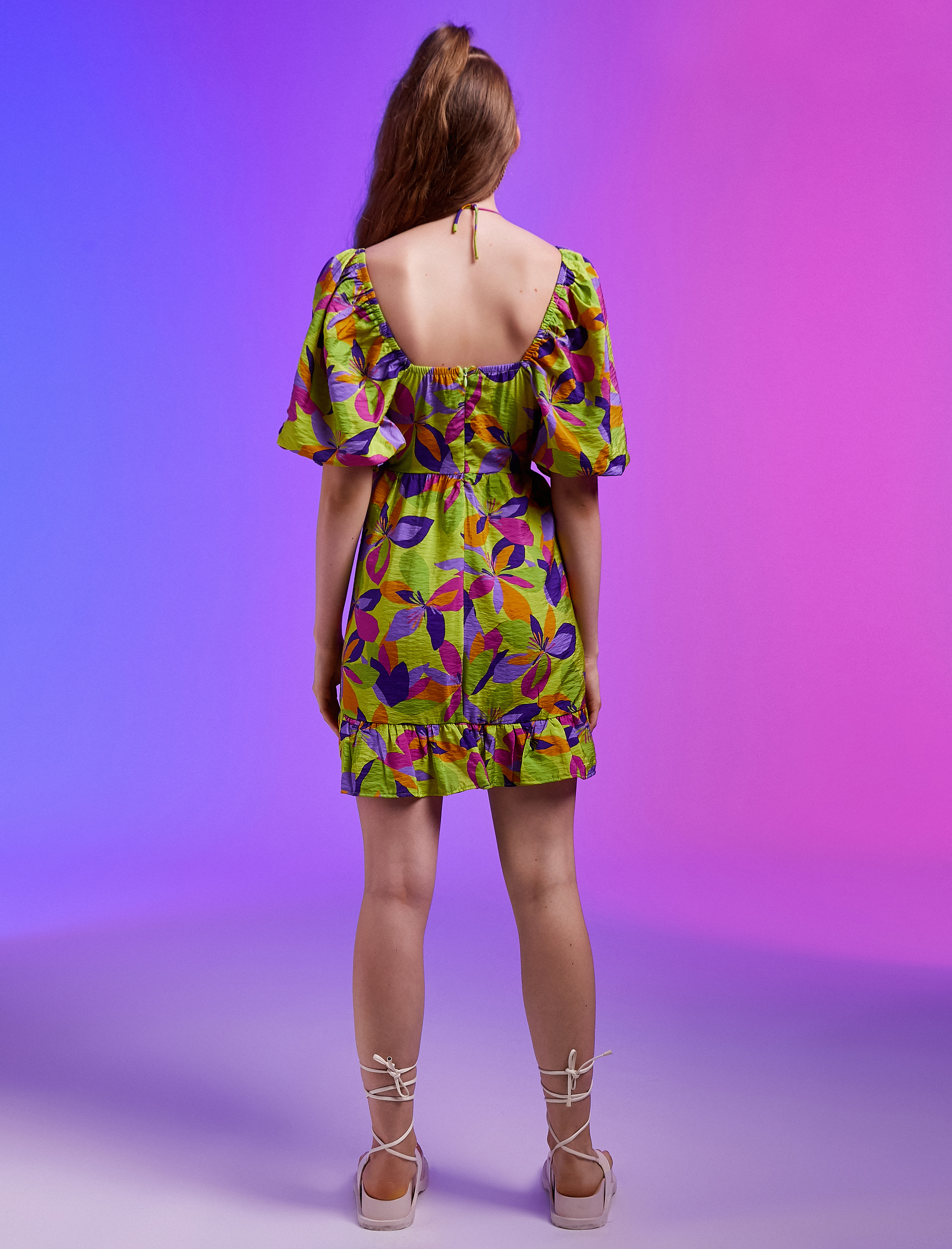   Göğsü Biyeli Elbise