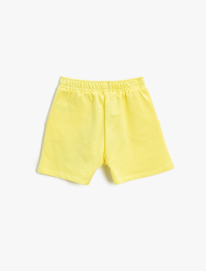 Kız Çocuk Baskılı Şort  Pamuklu