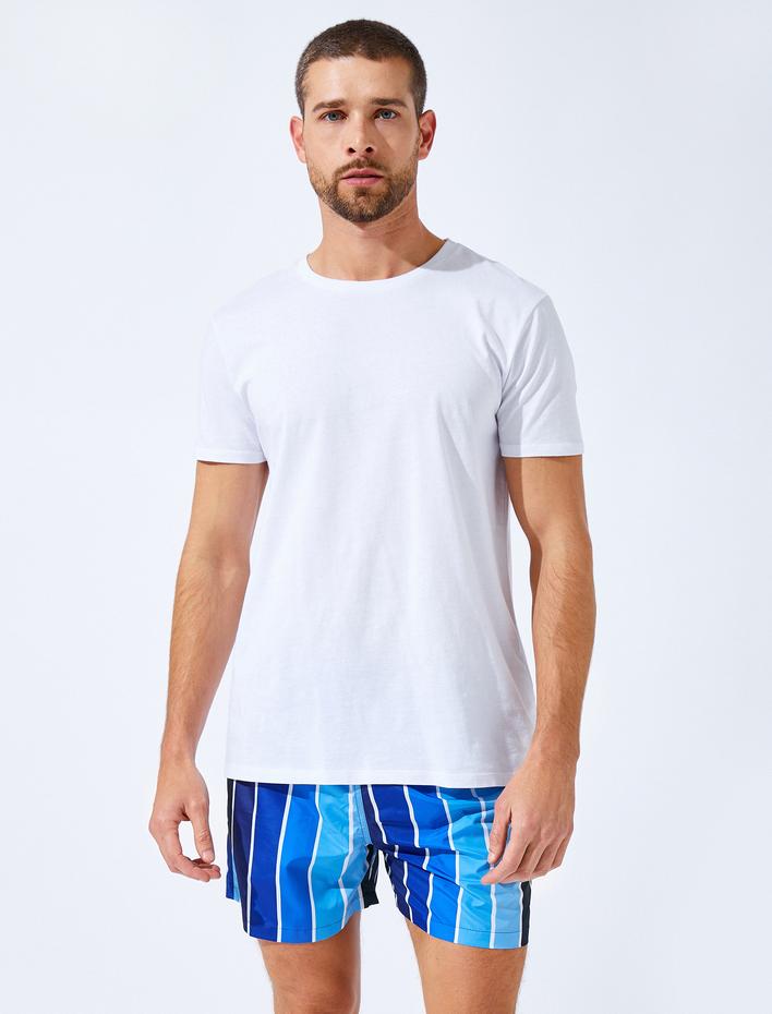  Deniz Şortu Renk Bloklu