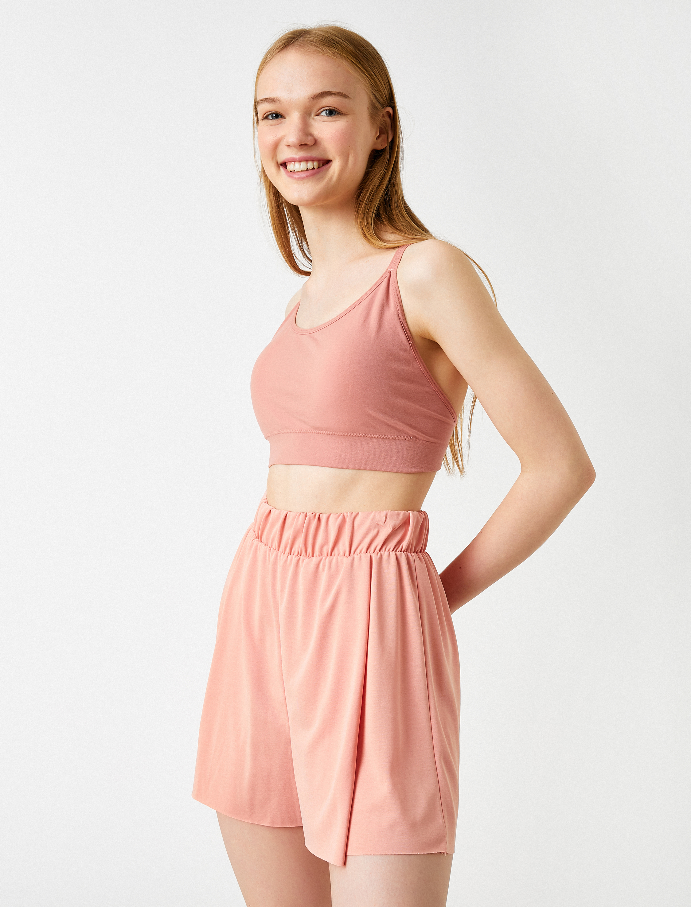   Yoga Şortu Relax Fit Modal Karışımlı