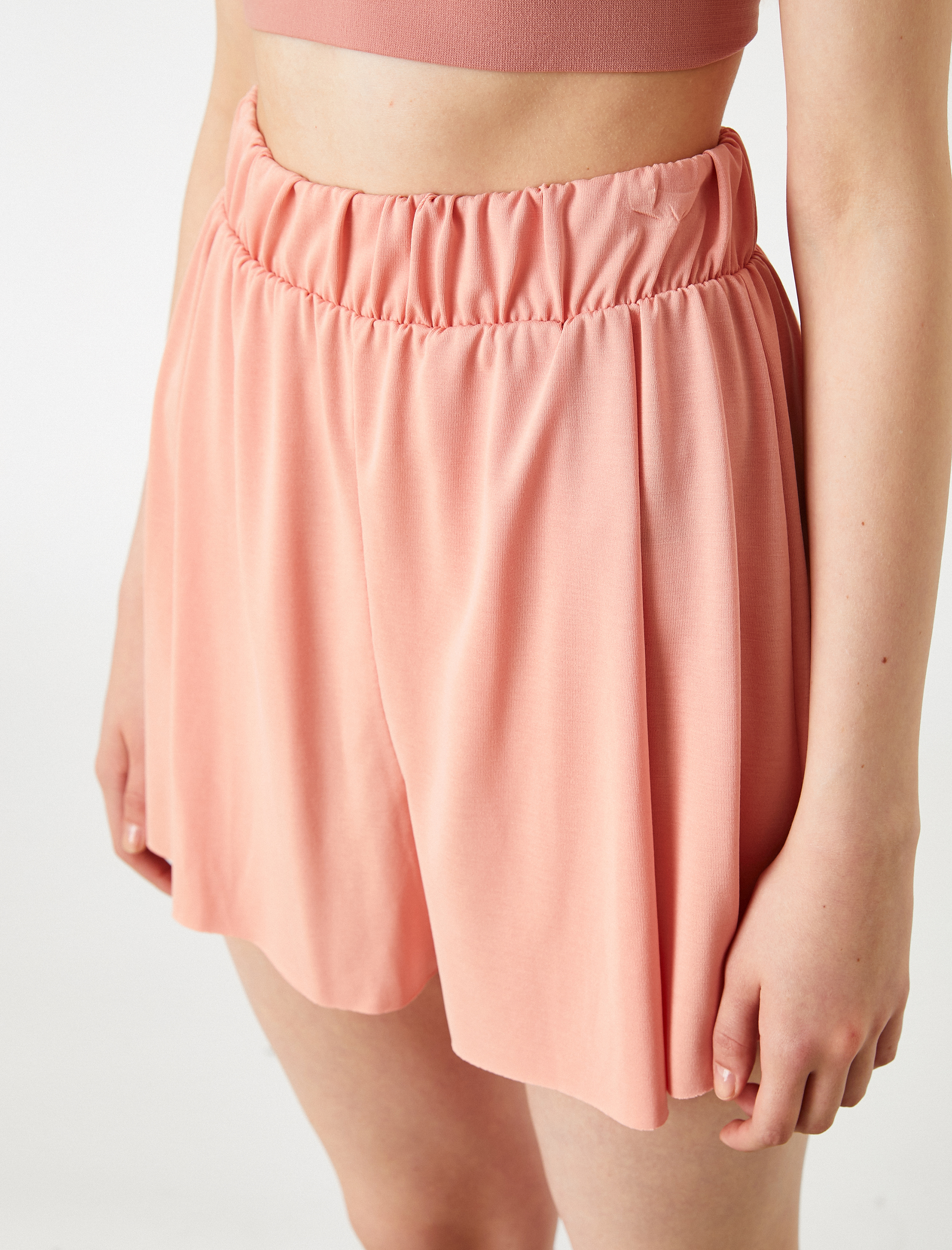   Yoga Şortu Relax Fit Modal Karışımlı