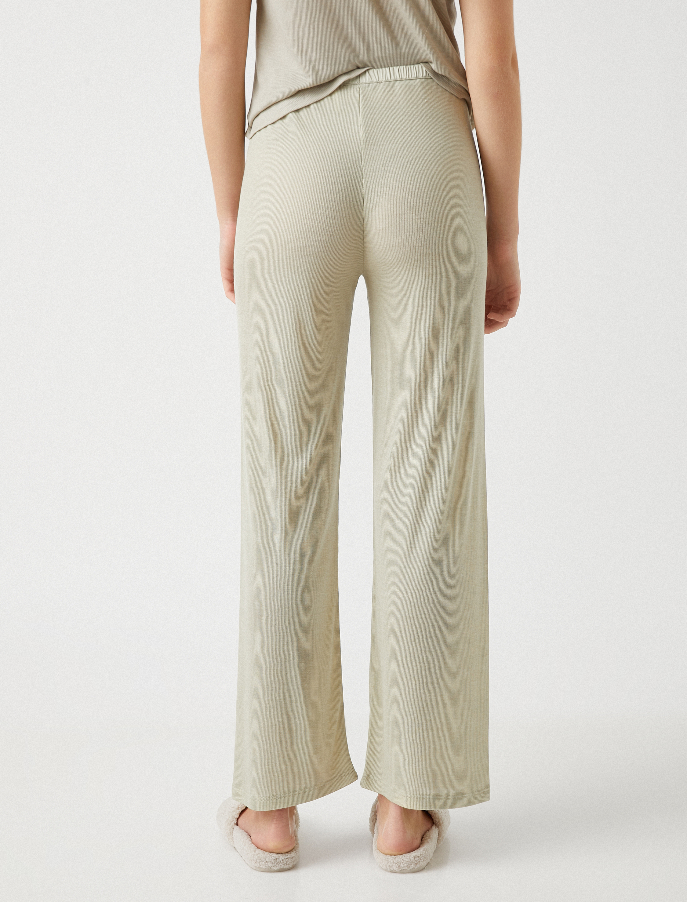   Örme Pijama Altı Beli Bağcıklı