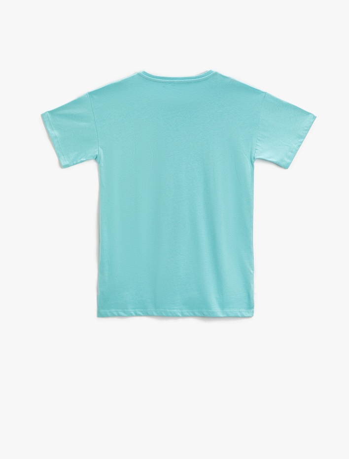 Erkek Çocuk Baskılı Tişört Kısa Kollu Pamuklu