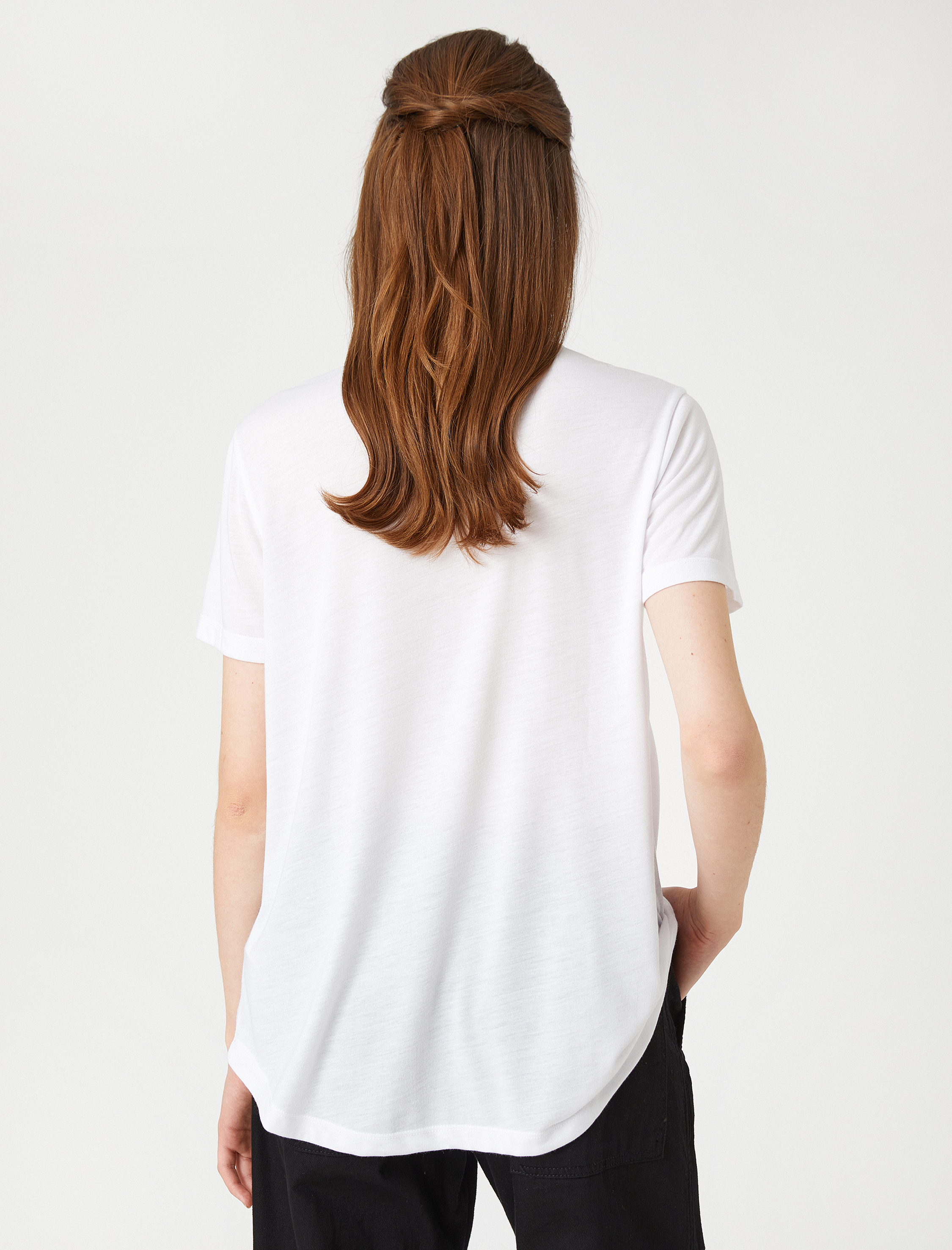   Leopar Baskılı Tişört Kısa Kollu Bisiklet Yaka