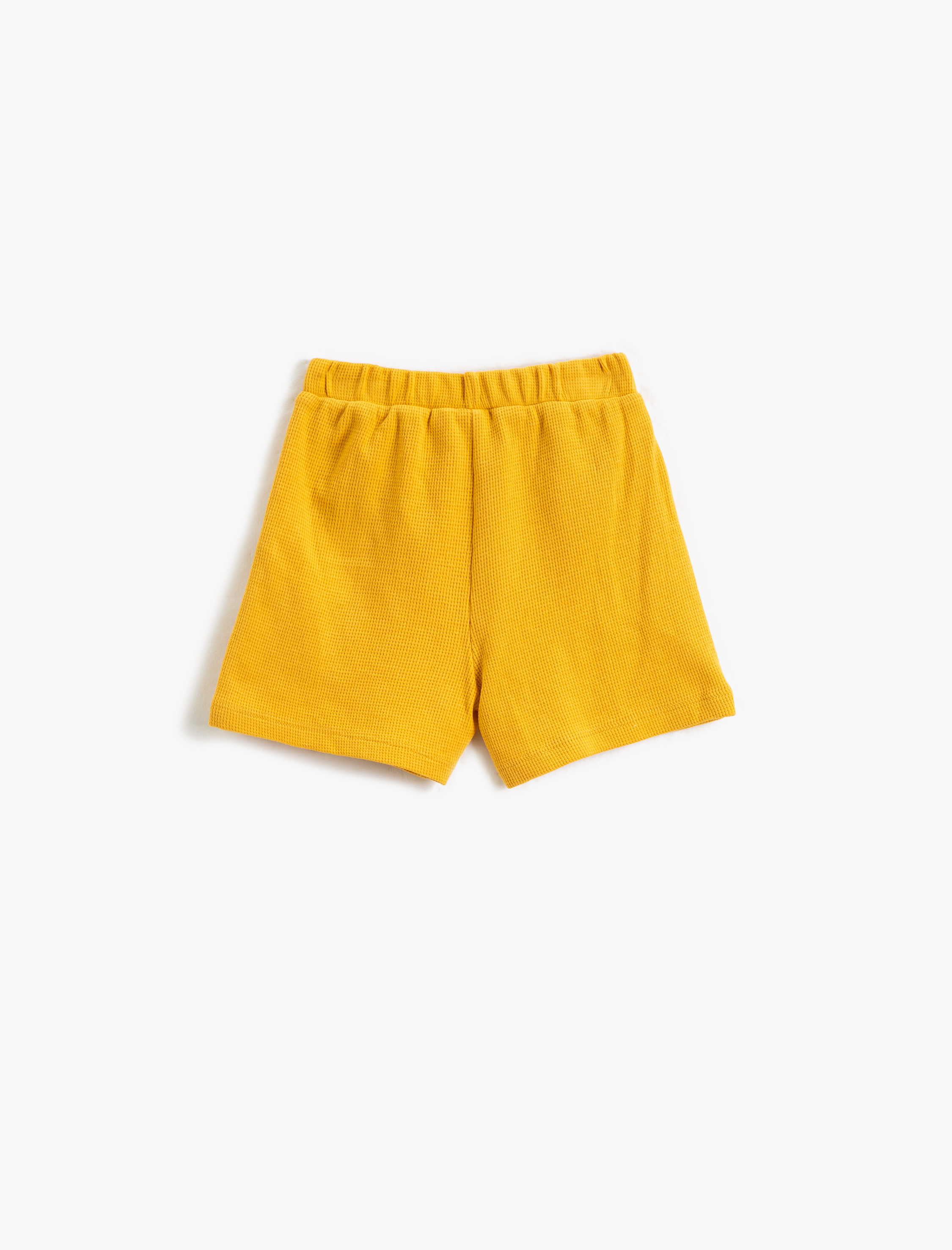 Erkek Bebek Basic Şort Dokulu Cepli Beli Lastikli