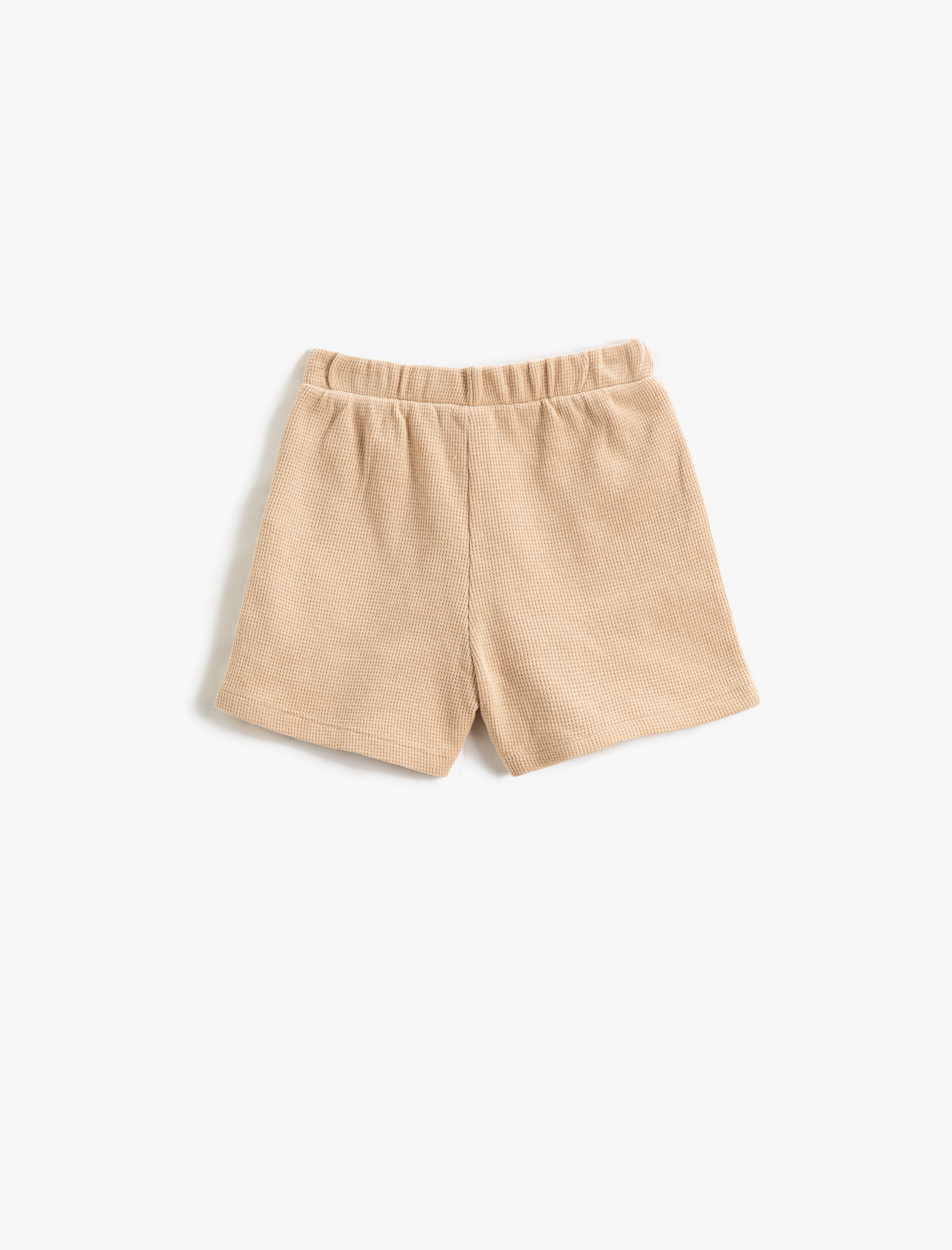  Erkek Bebek Basic Şort Dokulu Cepli Beli Lastikli