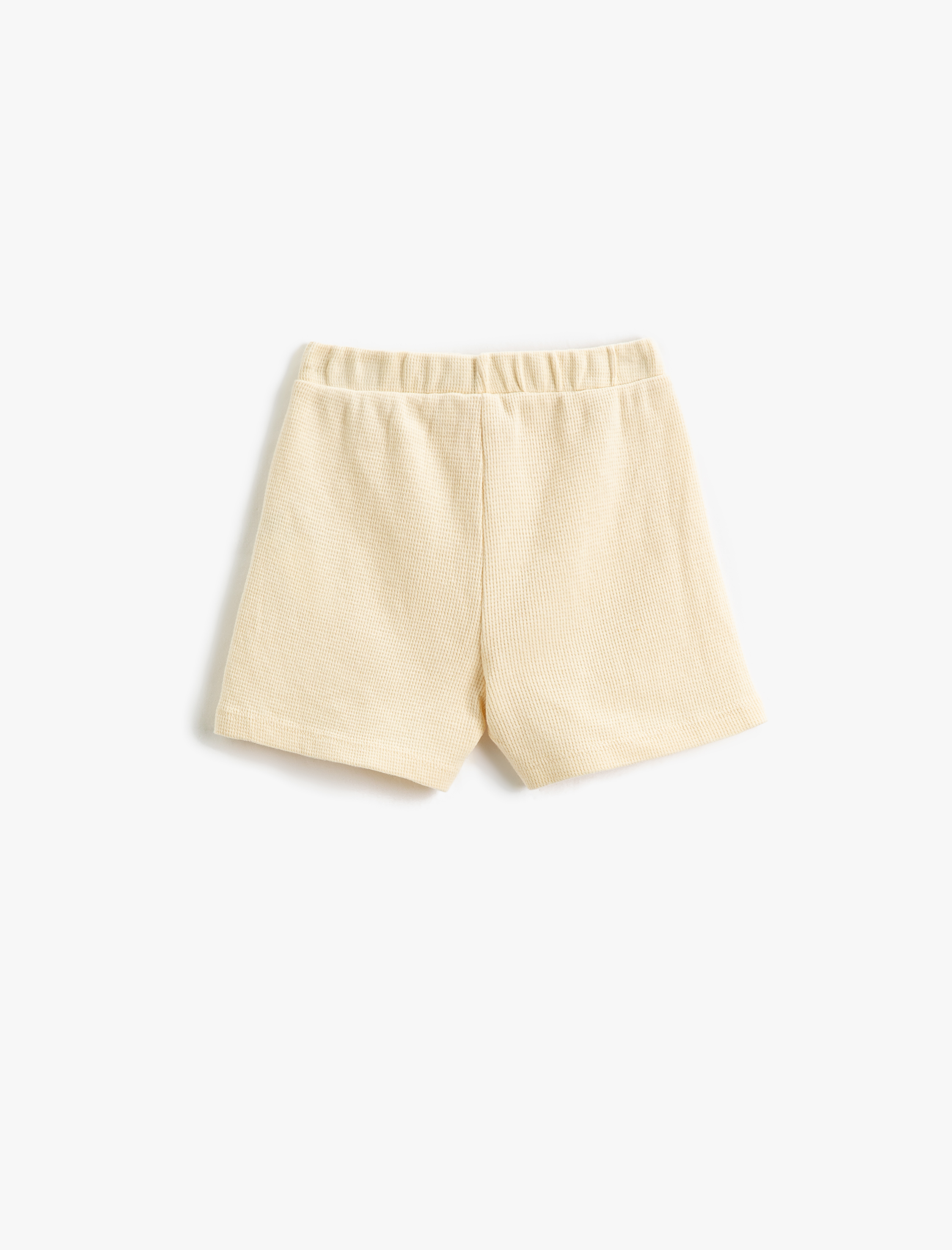  Erkek Bebek Basic Şort Dokulu Cepli Beli Lastikli