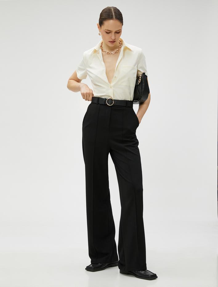  Kısa Kollu Cepli Gömlek Pamuklu