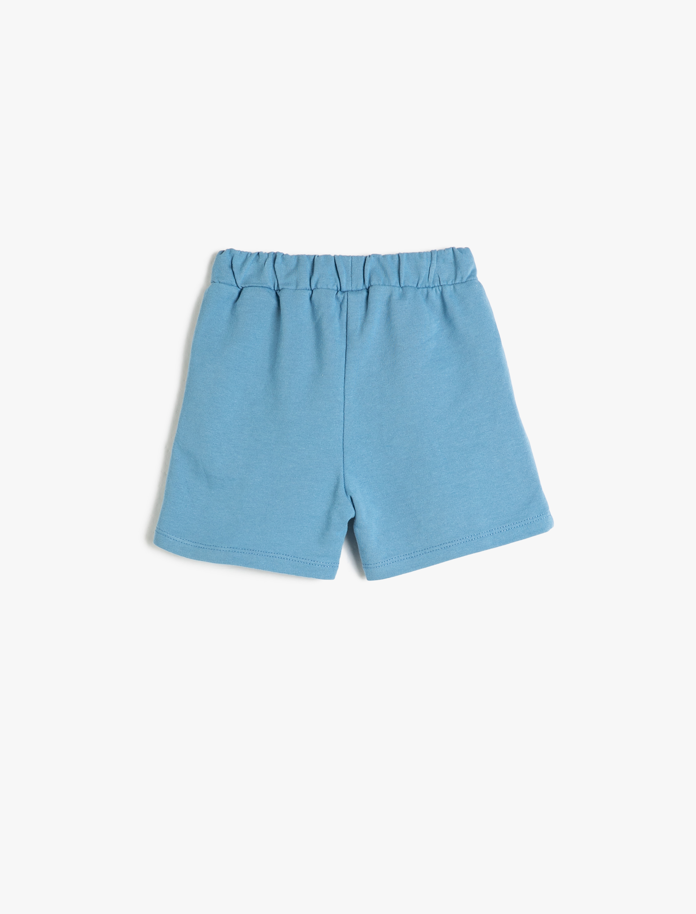  Erkek Bebek Şort Cepli Beli Bağlamalı Pamuklu