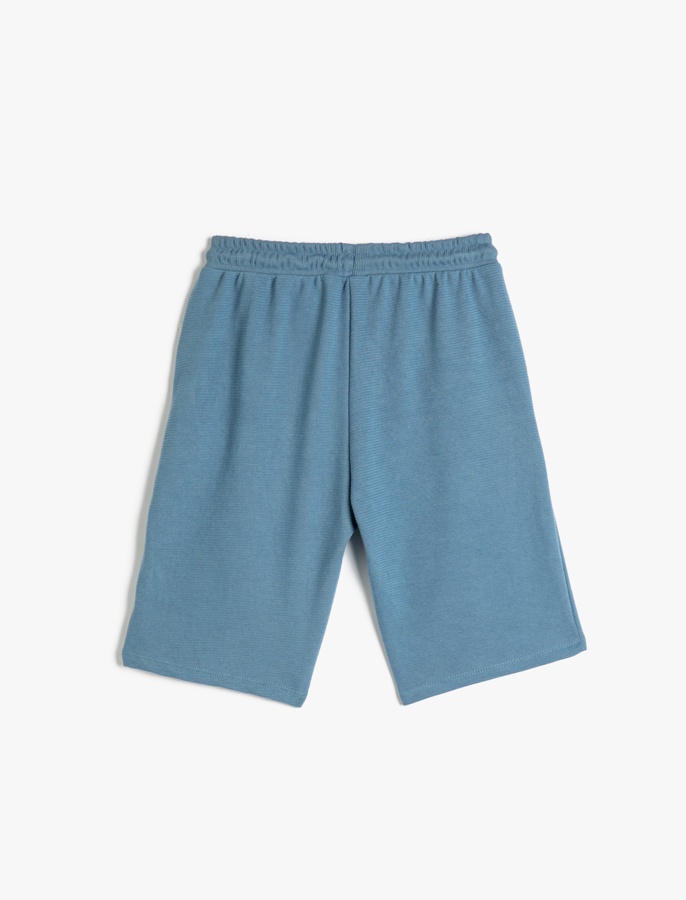  Erkek Çocuk Şort Beli Bağlamalı Cepli Baskı Detaylı