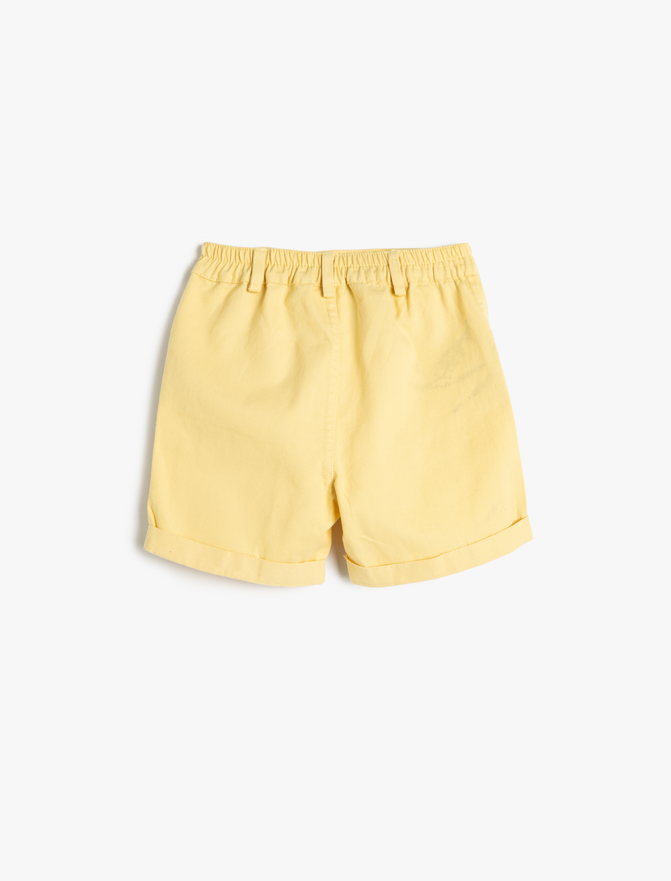  Erkek Bebek Şort Cepli Beli Lastikli Pamuklu Paçaları Kıvrık