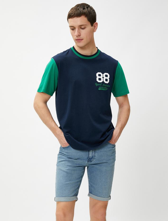  Kot Şort Katlı Paça Detaylı Düğmeli