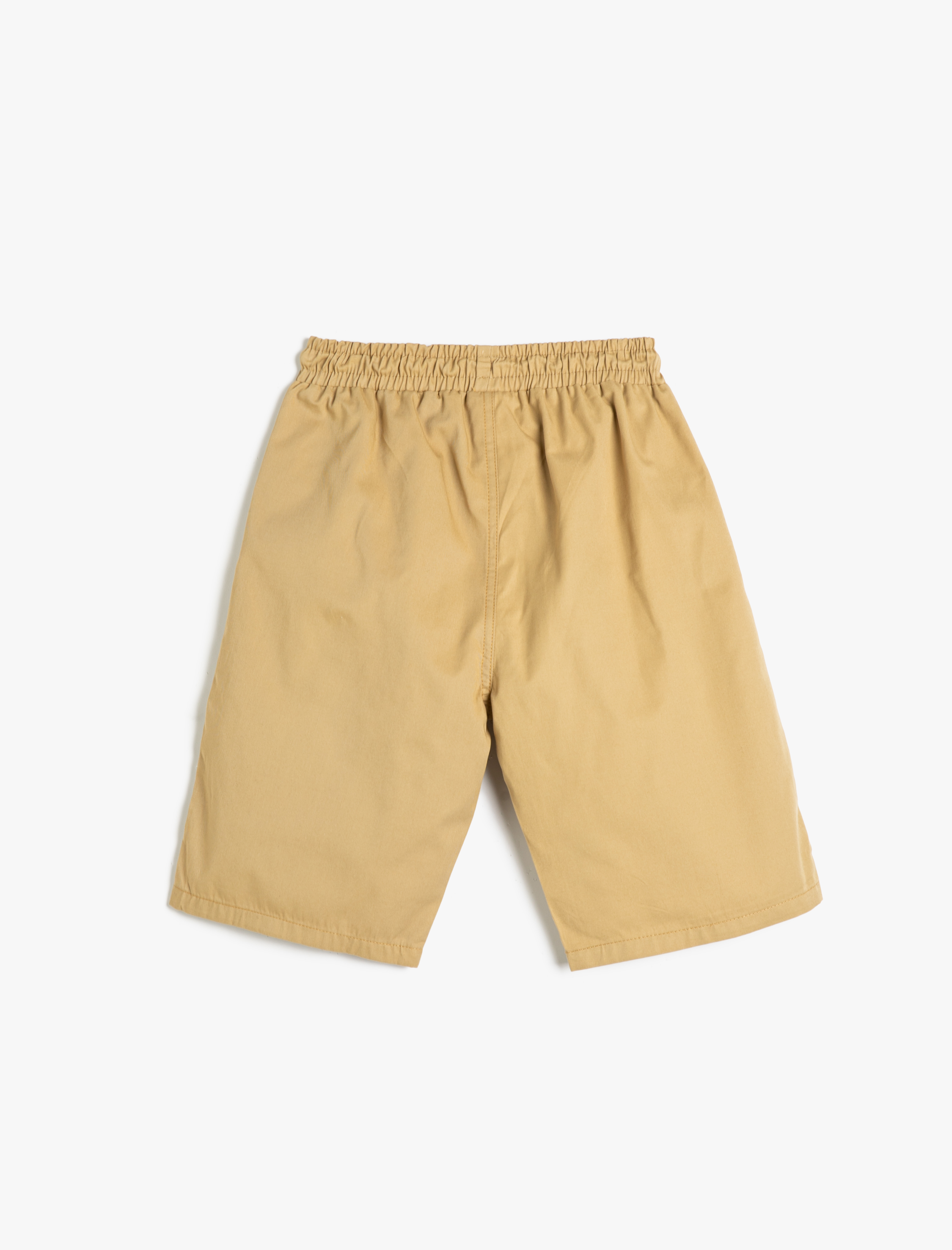  Erkek Çocuk Kanvas Şort Cepli Beli Bağlamalı Pamuklu