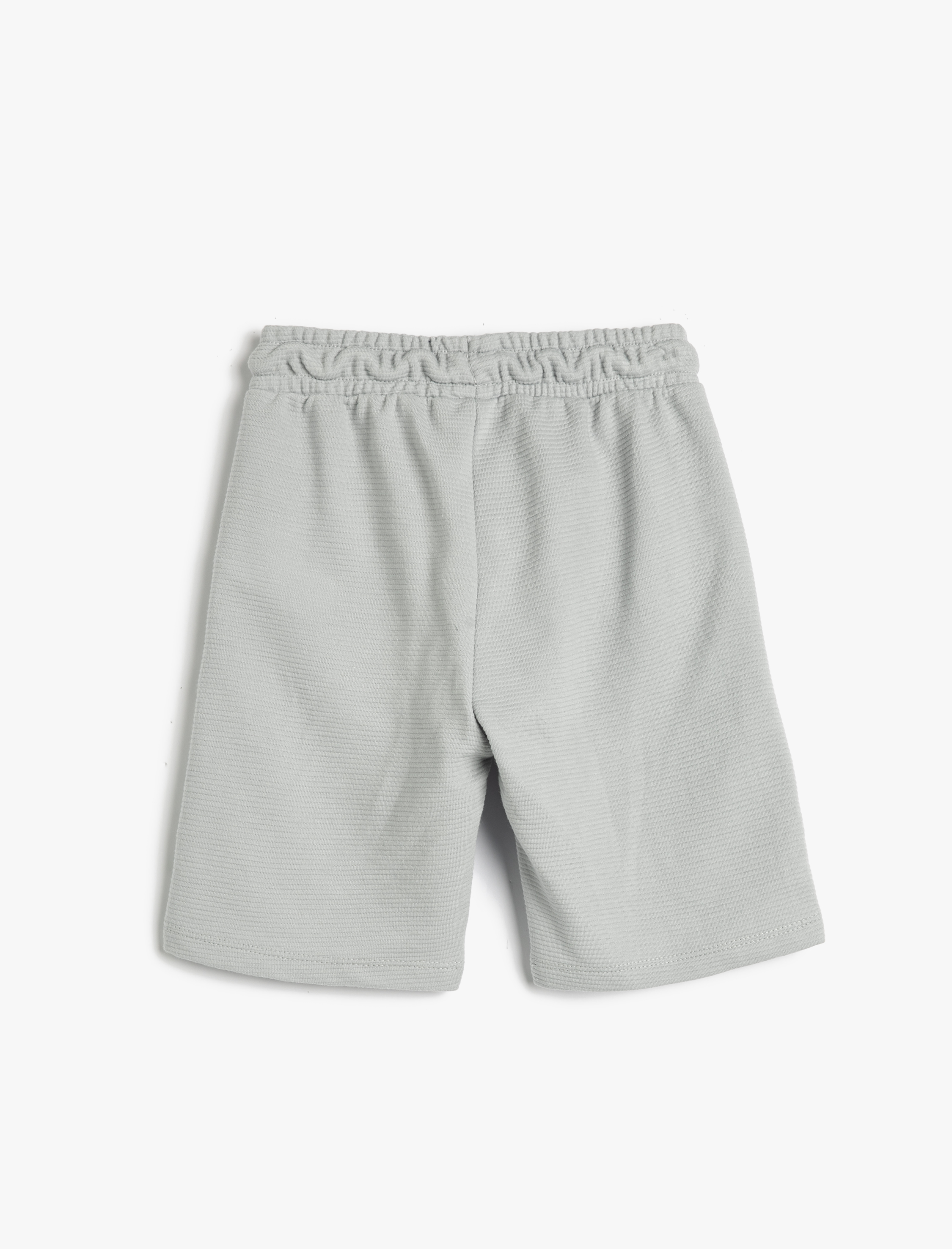  Erkek Çocuk Basic Şort Beli Bağlamalı Dokulu Cepli