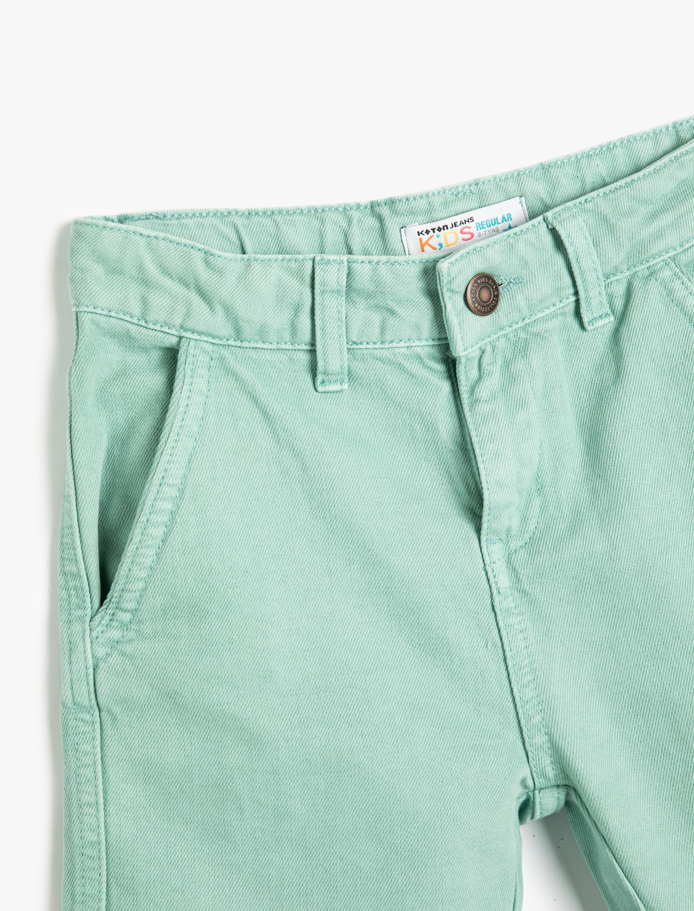  Erkek Çocuk Kot Şort Cepli Pamuklu