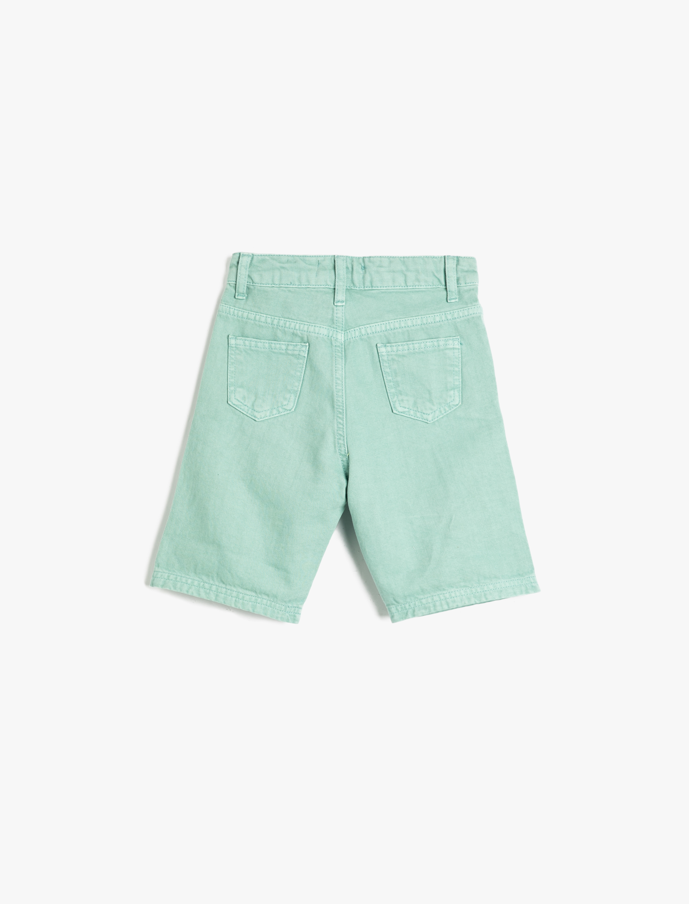  Erkek Çocuk Kot Şort Cepli Pamuklu
