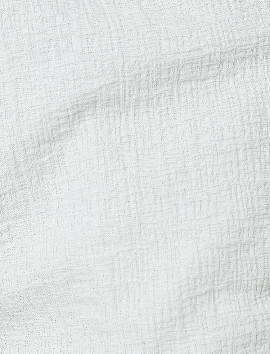   Basic Bermuda Şort Beli Bağcıklı Cep Detaylı Dar Kesim