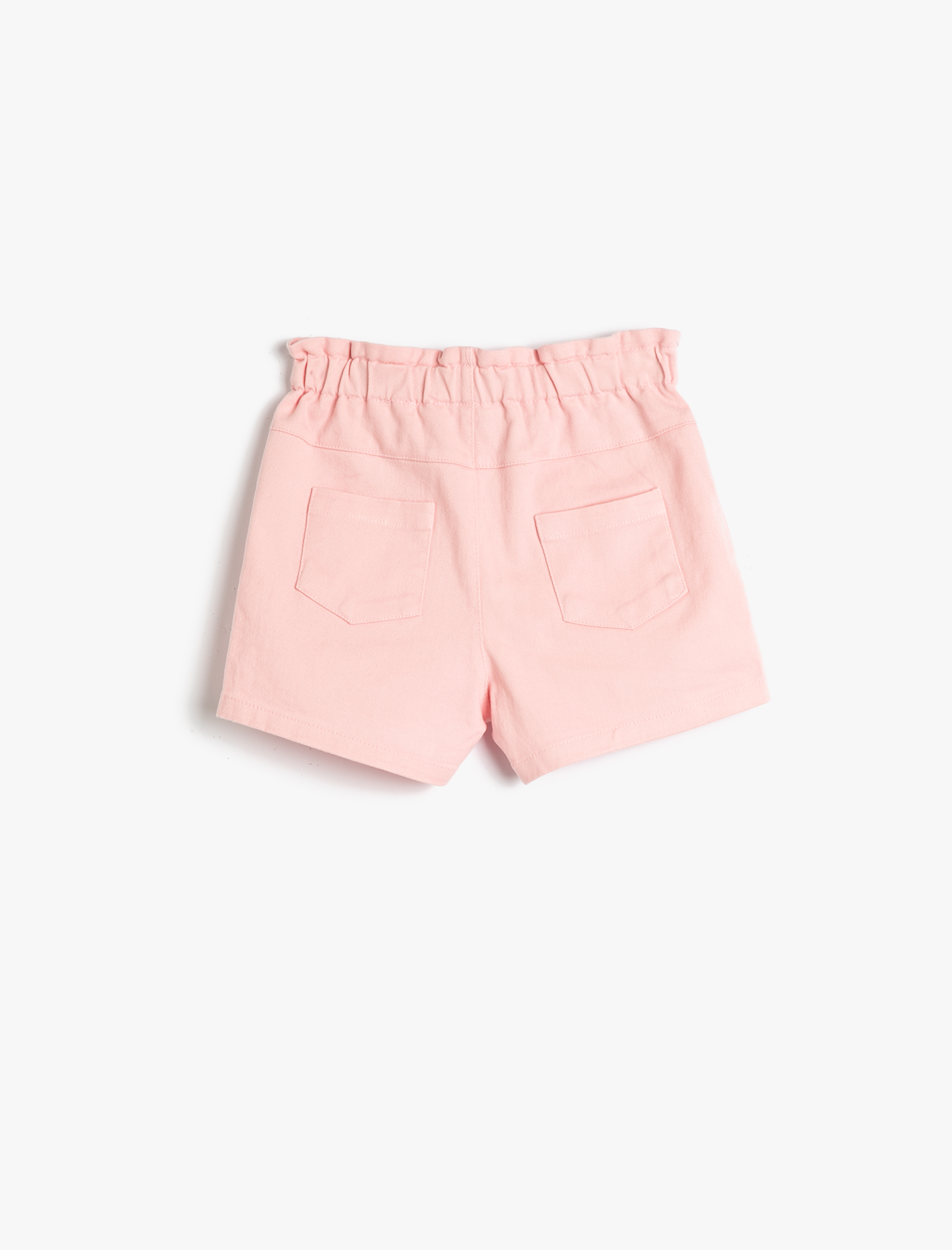  Kız Bebek Şort Beli Lastikli Pamuklu Çıt Çıt Düğme Kapamalı