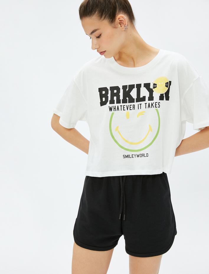  Mini Şort Beli Bağcıklı Rahat Kesim