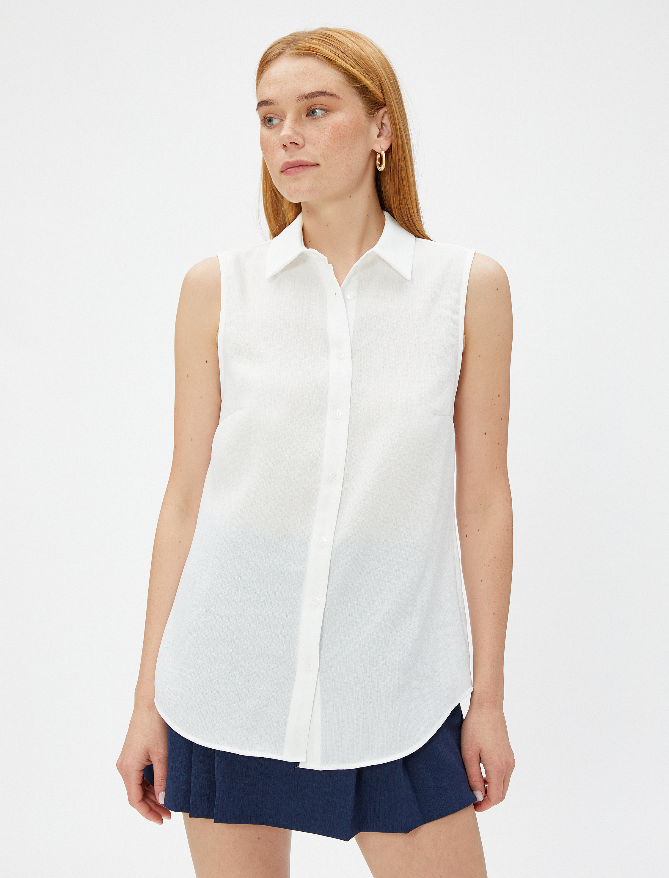   Kolsuz Basic Gömlek Düğmeli