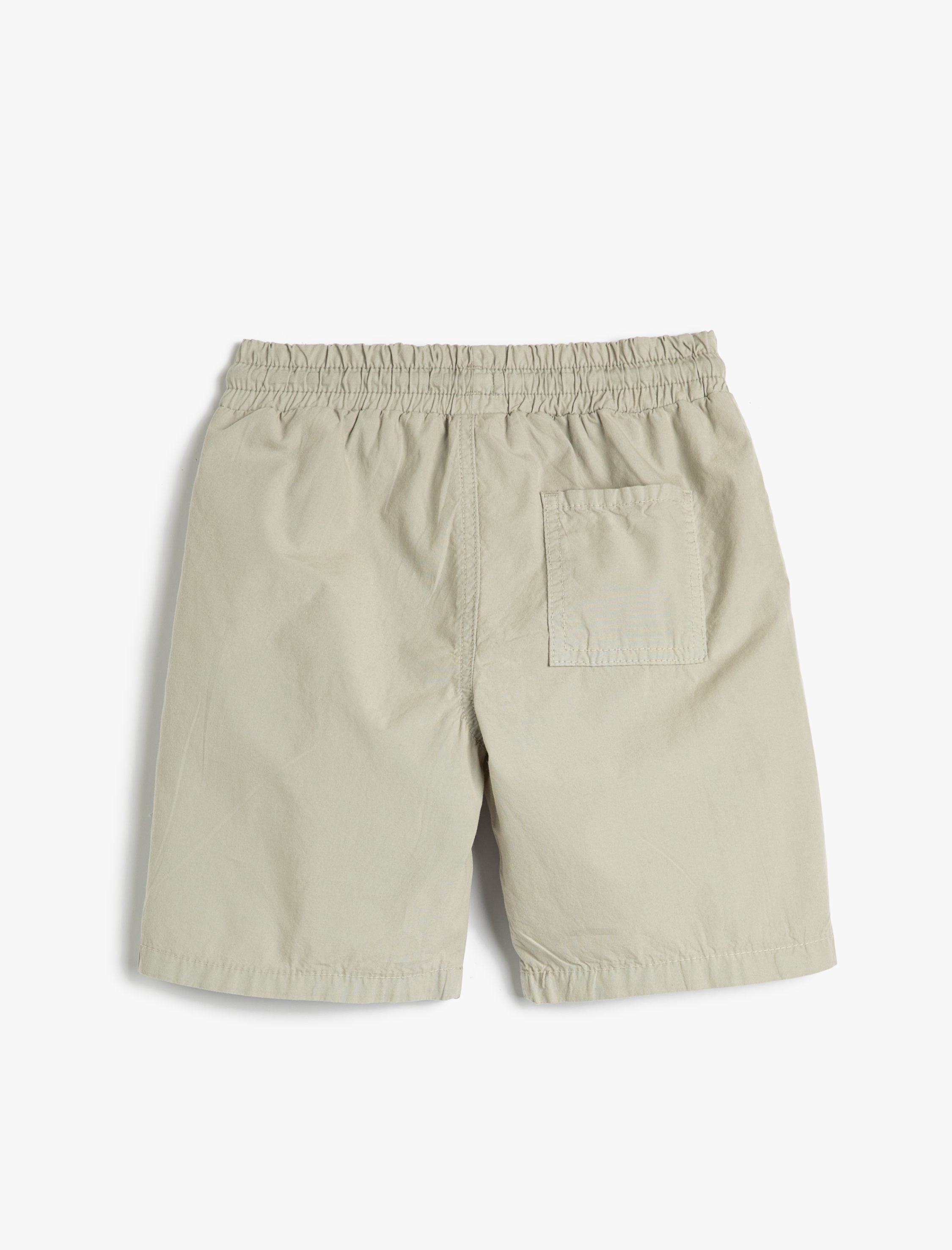 Erkek Çocuk Şort Beli Bağlamalı Cep Detaylı Pamuklu