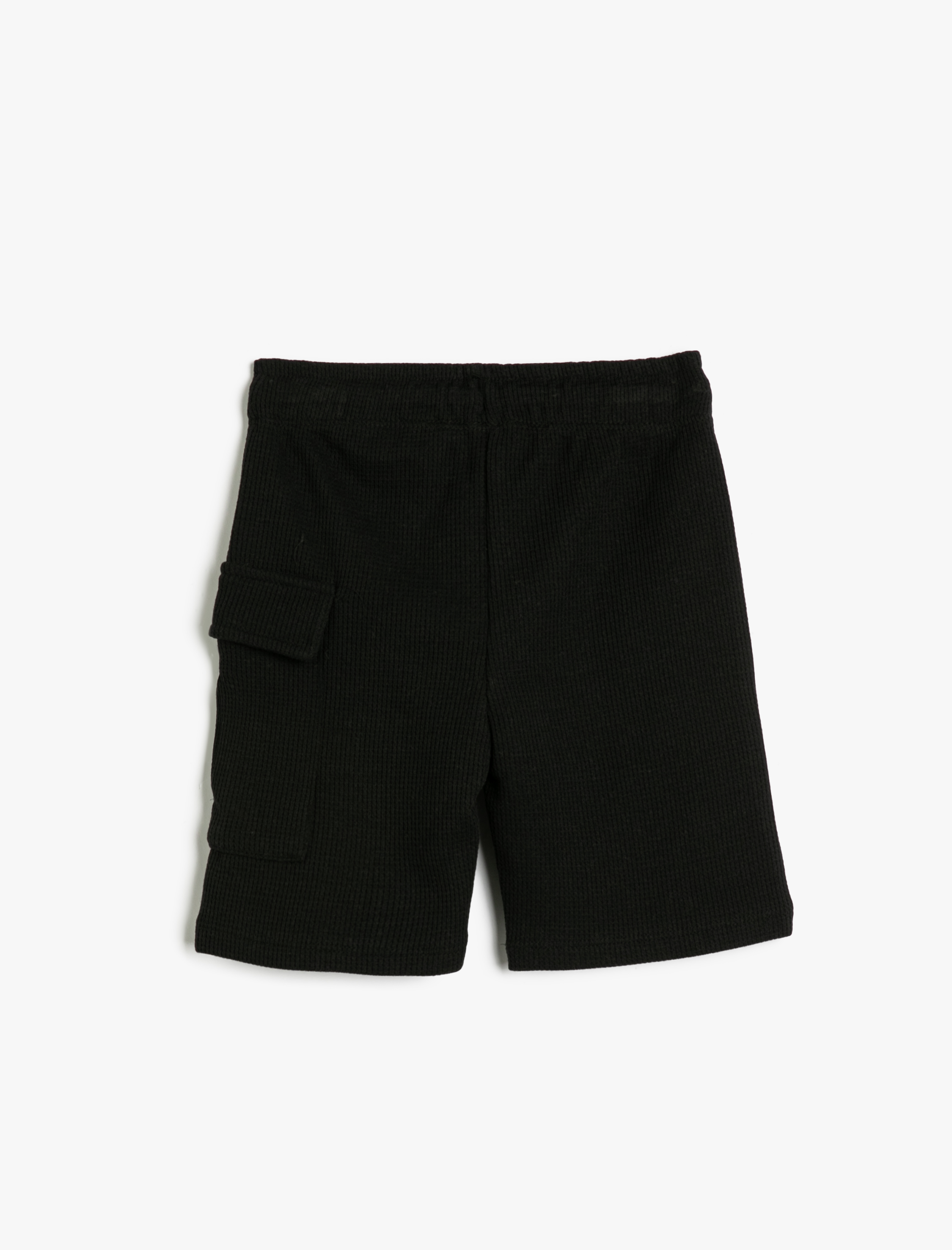  Erkek Çocuk Kargo Şort Cepli Beli Bağlamalı Dokulu