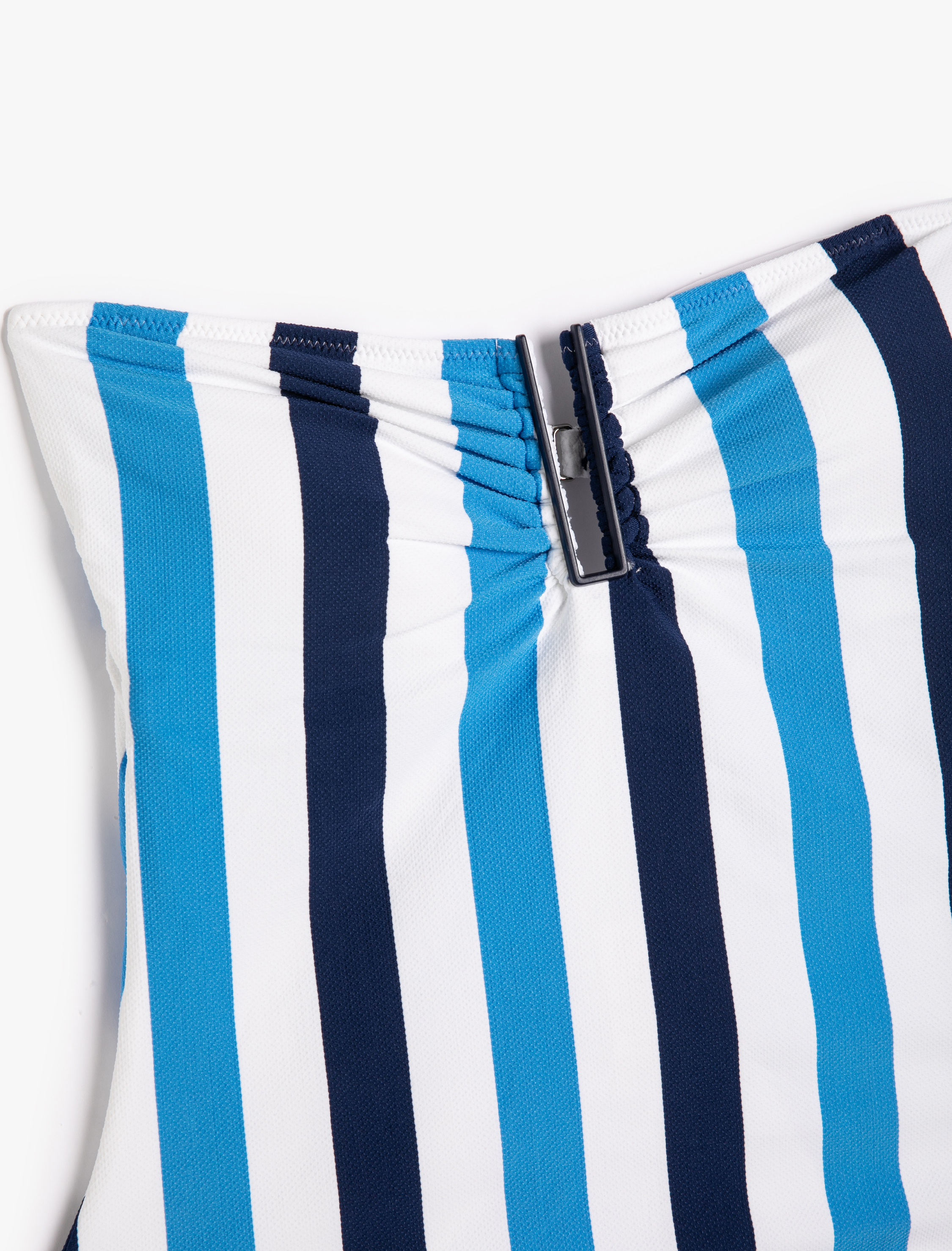   Straplez Mayo Pencere Detaylı Geometrik Aksesuarlı