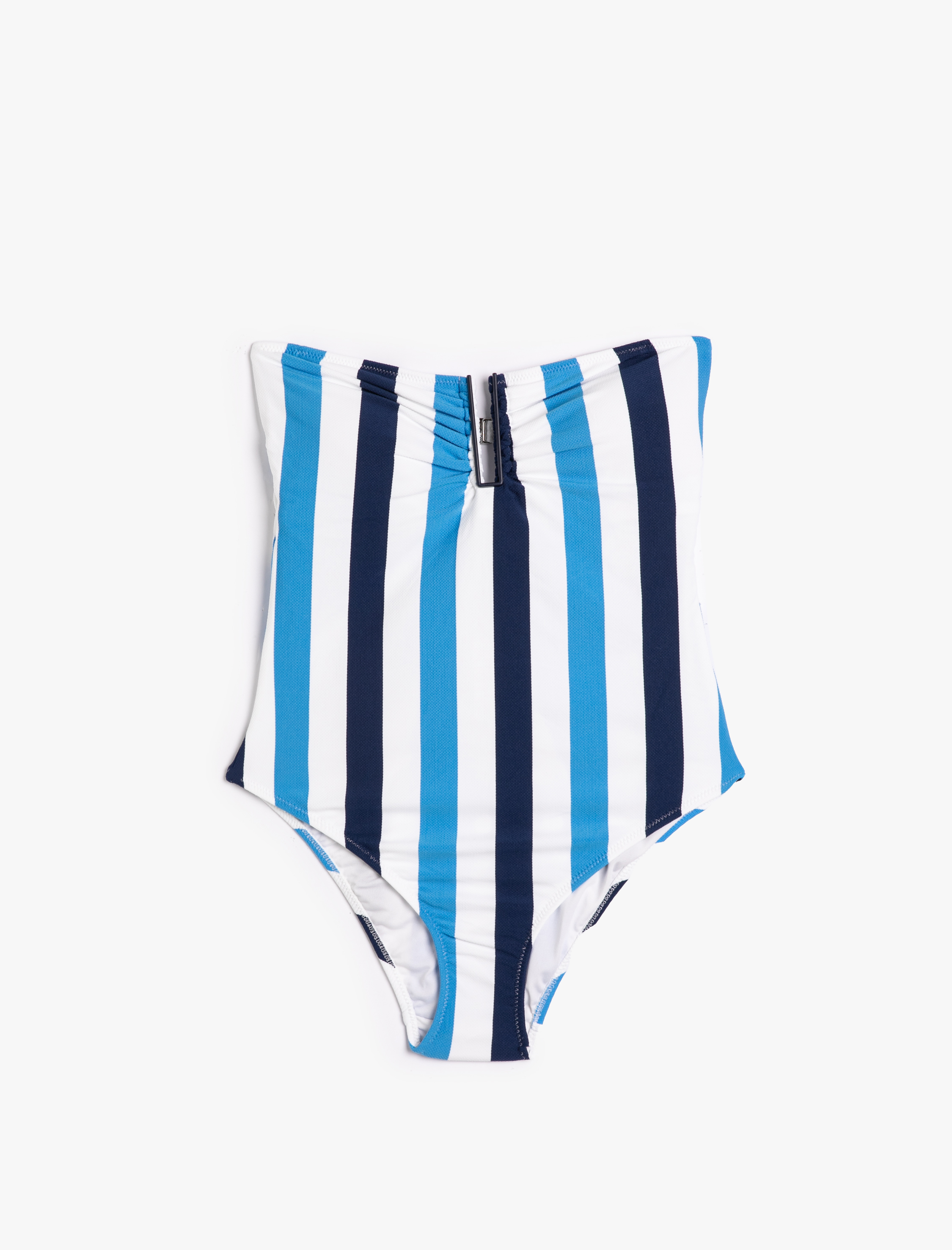   Straplez Mayo Pencere Detaylı Geometrik Aksesuarlı