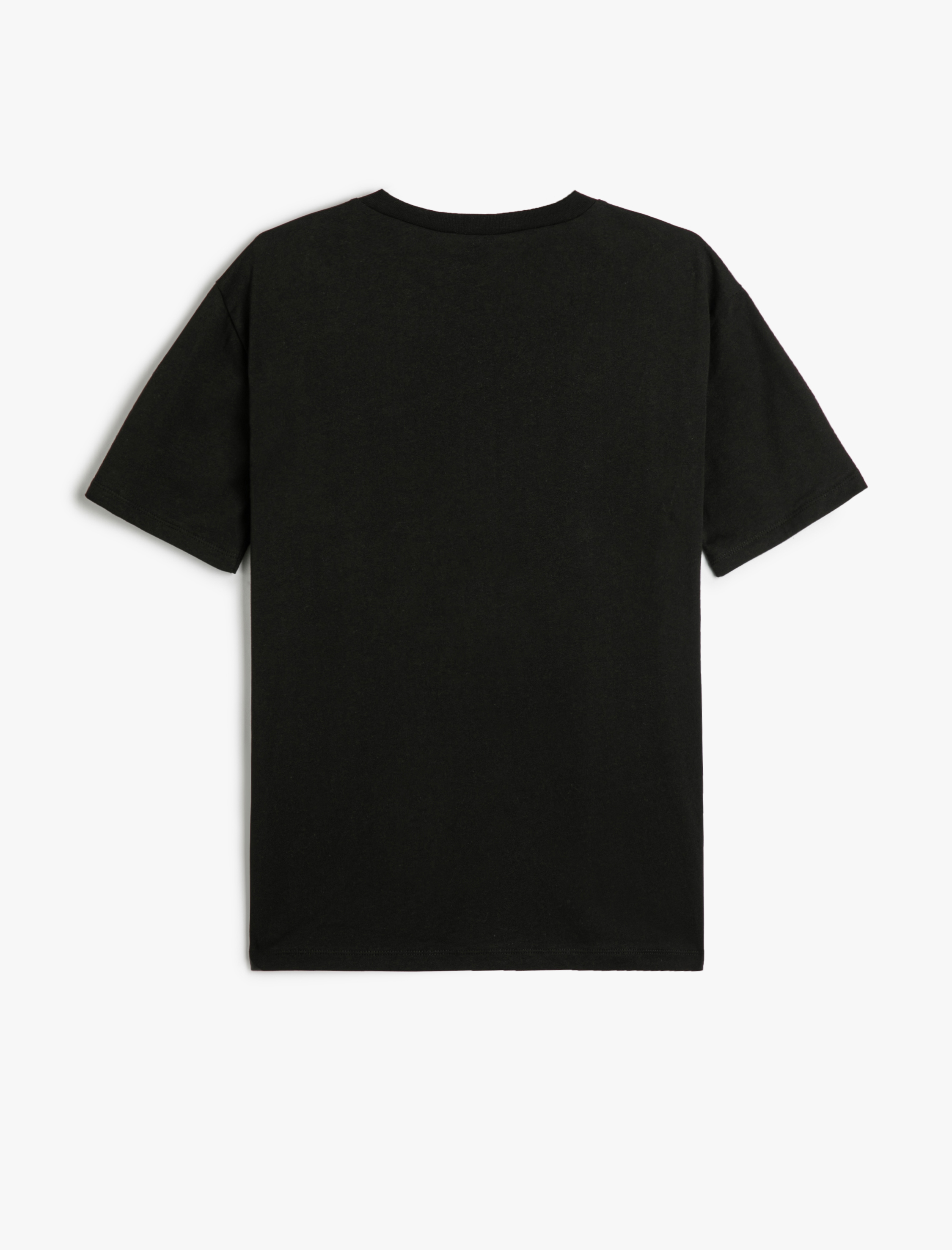   Ayıcıklı Tişört Kısa Kollu Bisiklet Yaka Rahat Kalıp Pamuklu