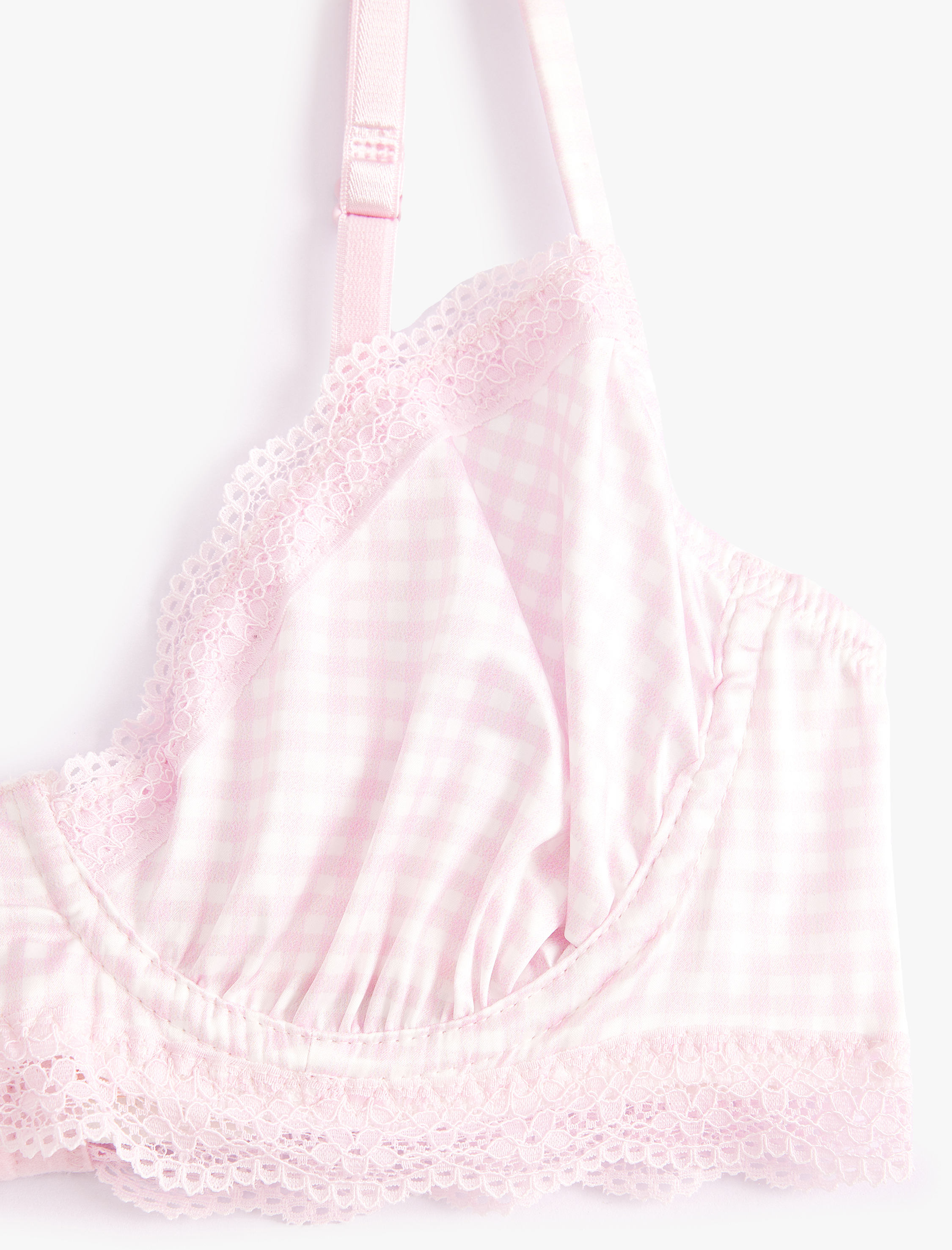   Dolgusuz Balenli Sütyen Dantelli Kaplı Çiçek Fiyonk Detaylı