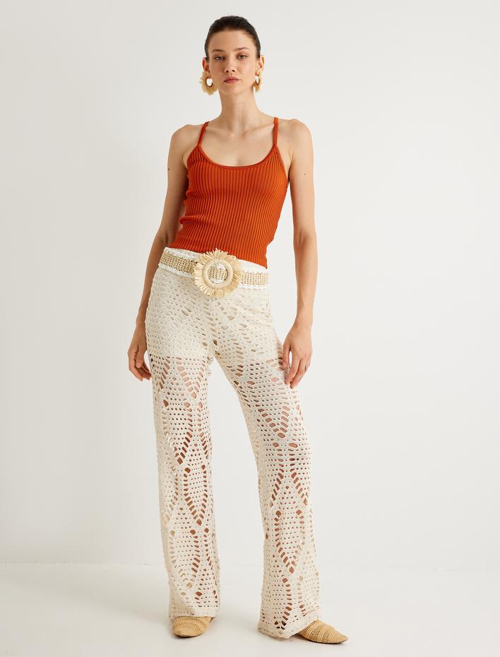  Koton X Melis Ağazat - Triko Askılı Atlet U Yaka