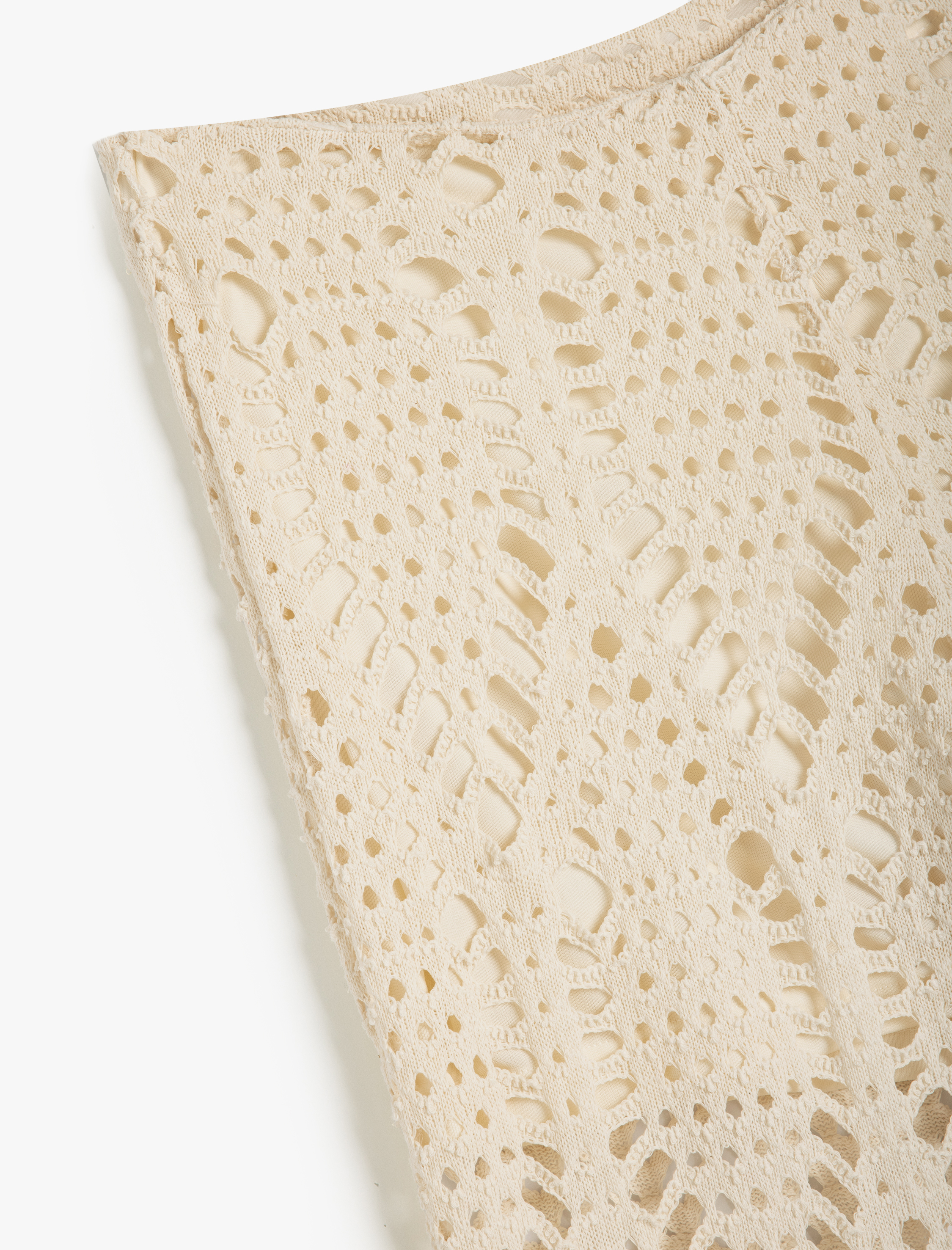 Koton X Melis Ağazat - Kroşe Pantolon Yarım Astarlı Bol Paça