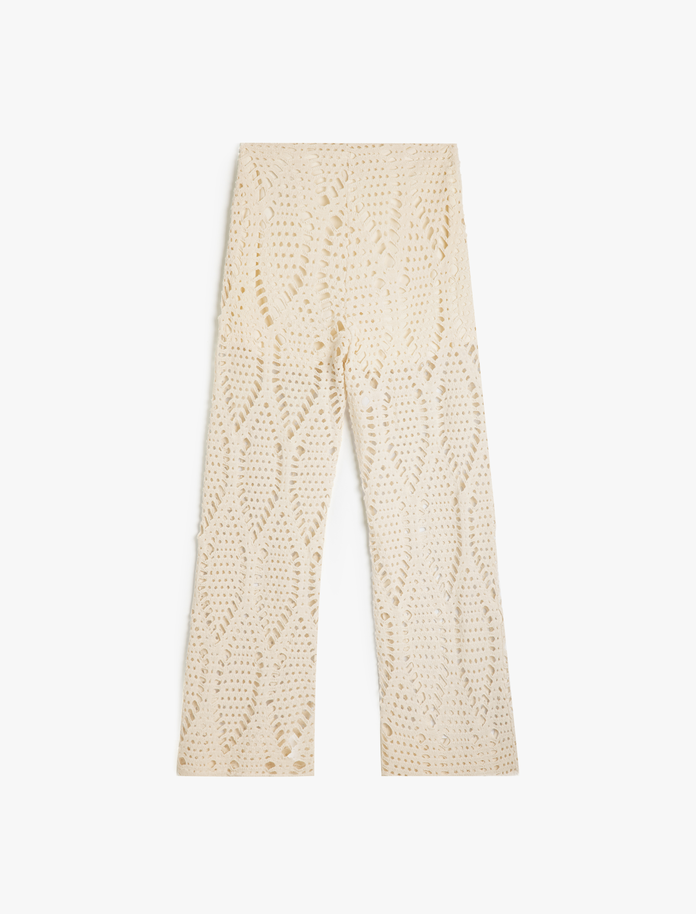 Koton X Melis Ağazat - Kroşe Pantolon Yarım Astarlı Bol Paça