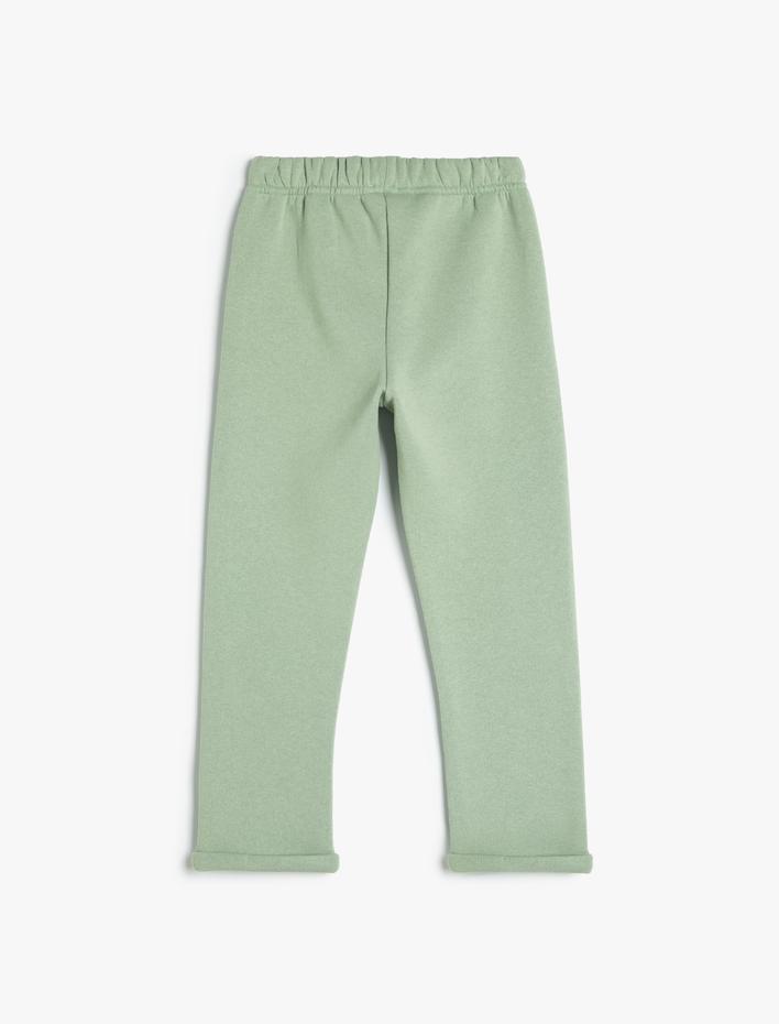 Erkek Çocuk Beli Bağlamalı Cepli Şardonlu Basic Eşofman Altı